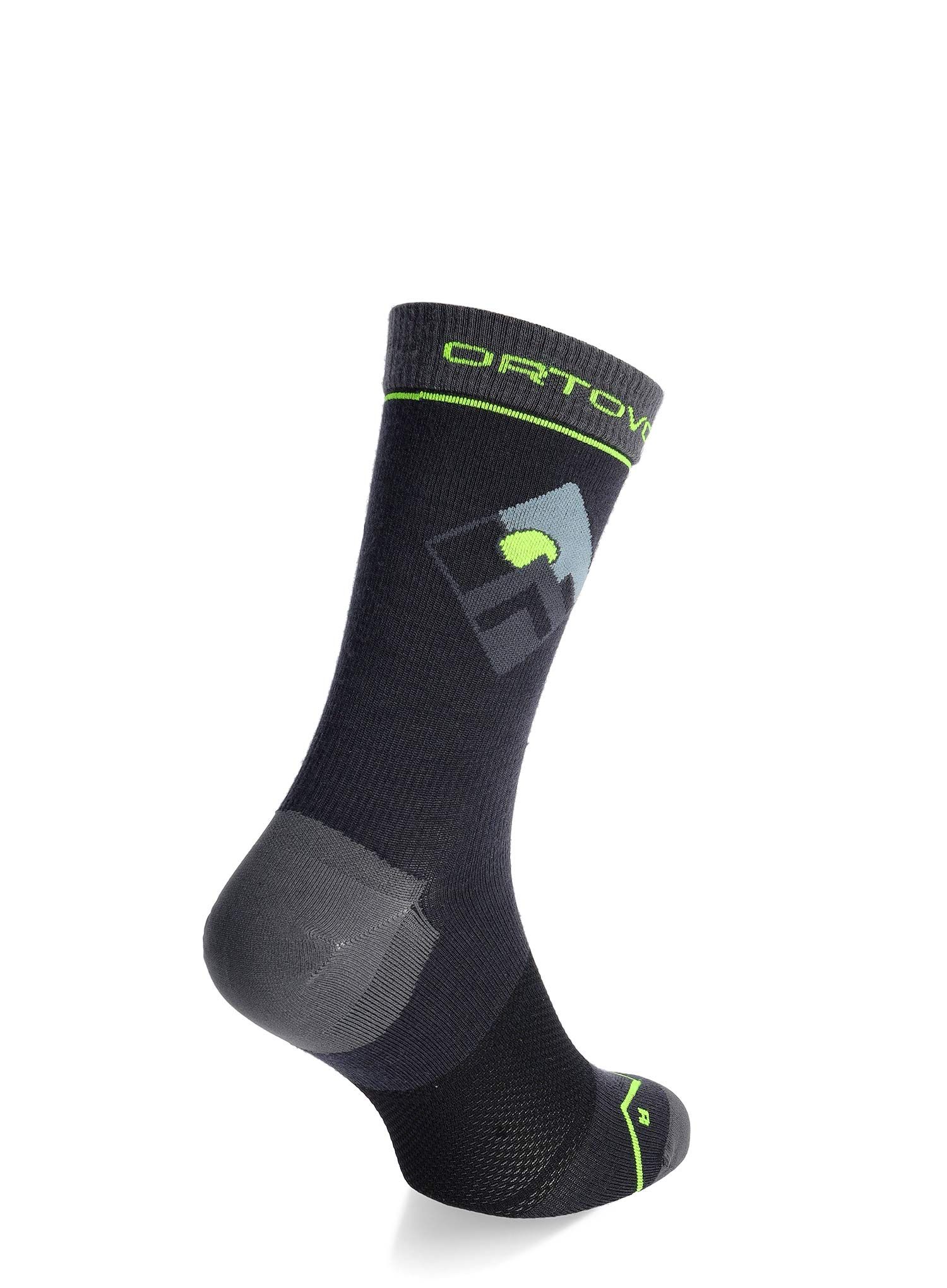 Merino čarape Ortovox Alpine Light Comp Mid Socks - black raven