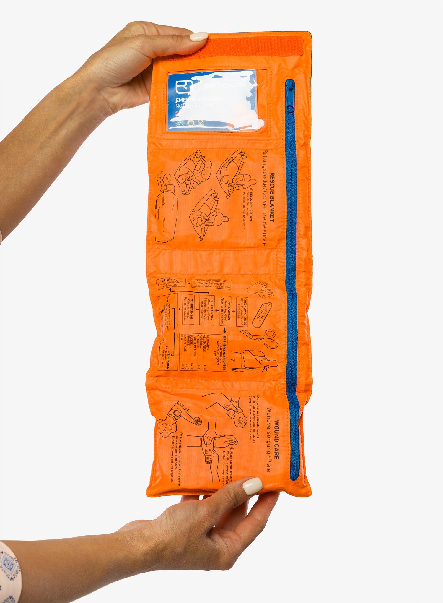 Pribor za prvu pomoć Ortovox First Aid Roll Doc Mid - shocking orange