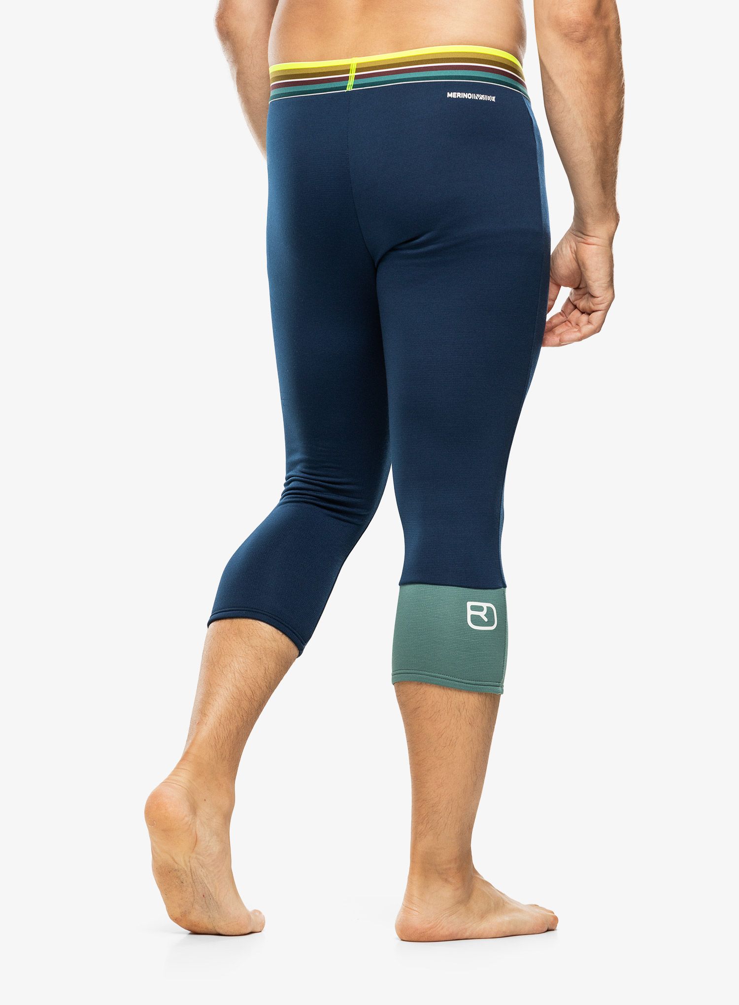 Termo tajice Ortovox Fleece Light Short Pants - deep ocean