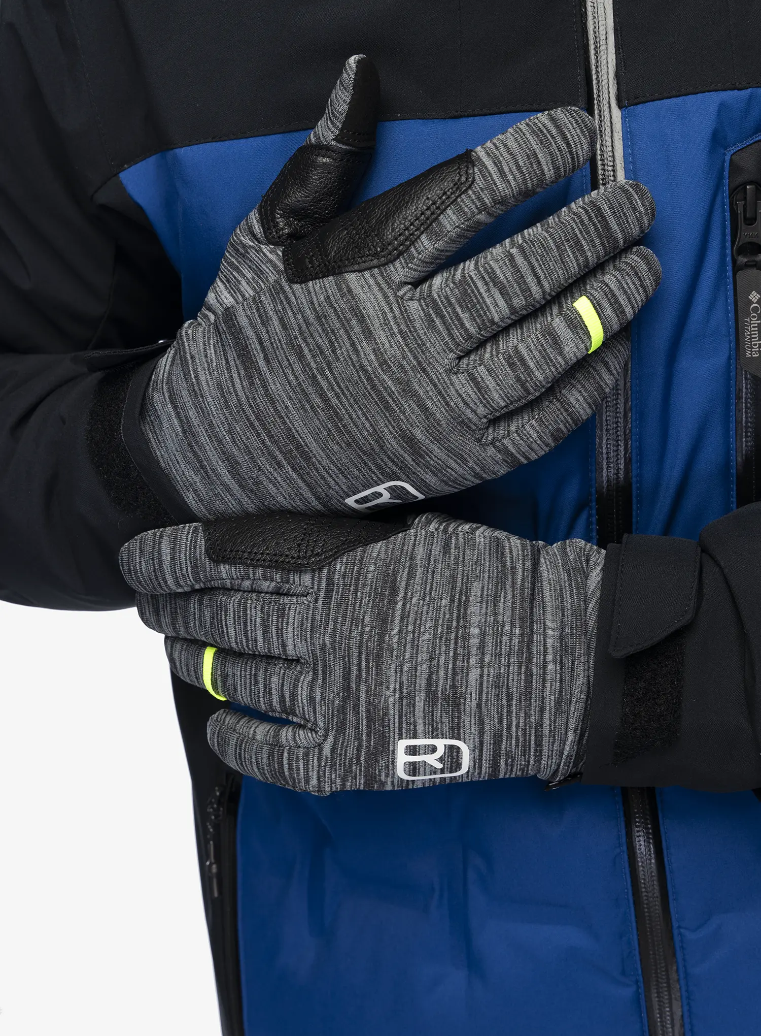 Skijaške rukavice Ortovox Freeride 3 Finger Glove Pro - black raven