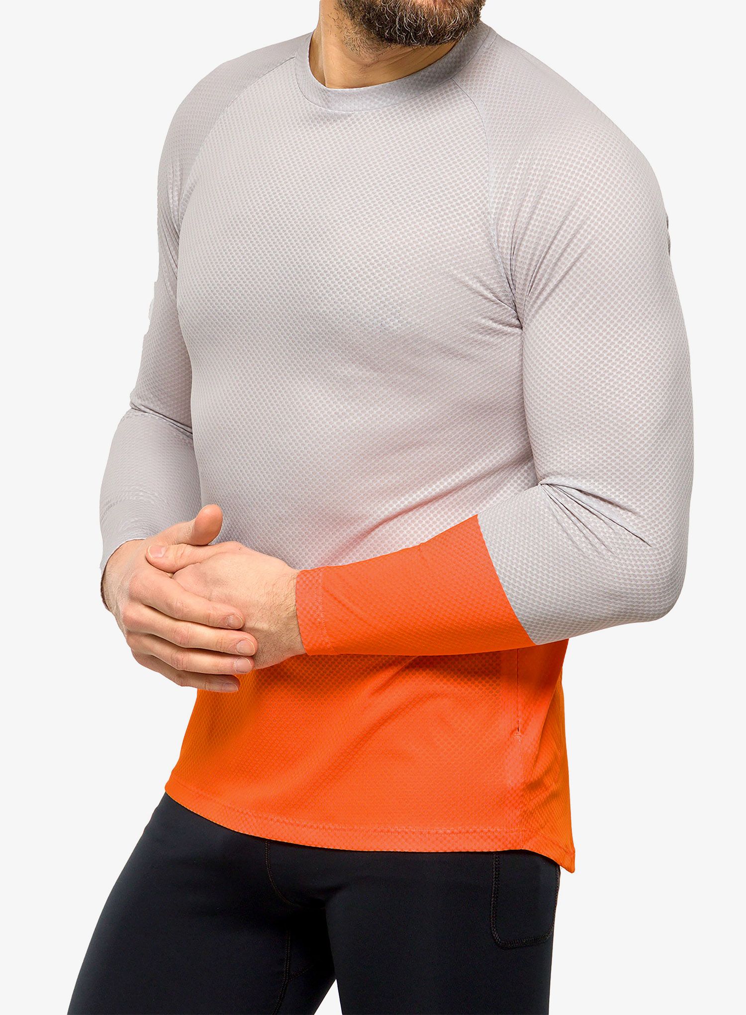 Biciklistička dukserica POC MTB Pure L/S Jersey - granite grey/zink orange