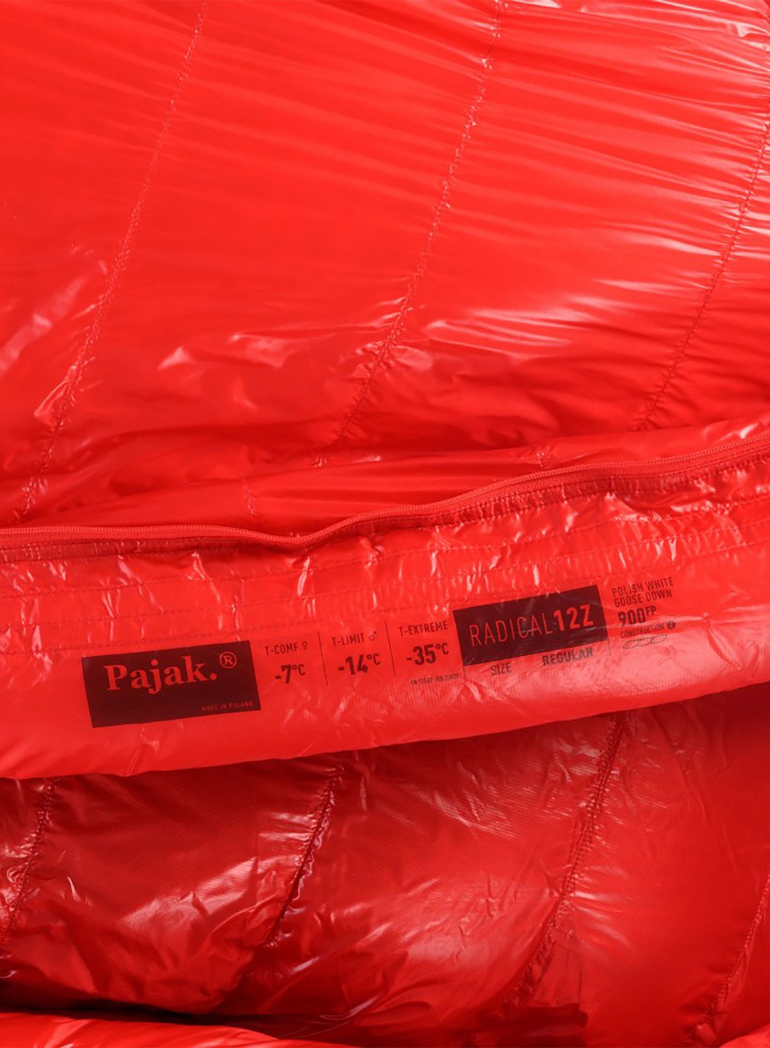 Perjana vreća za spavanje Pajak Radical 12Z (180 cm) - red/red