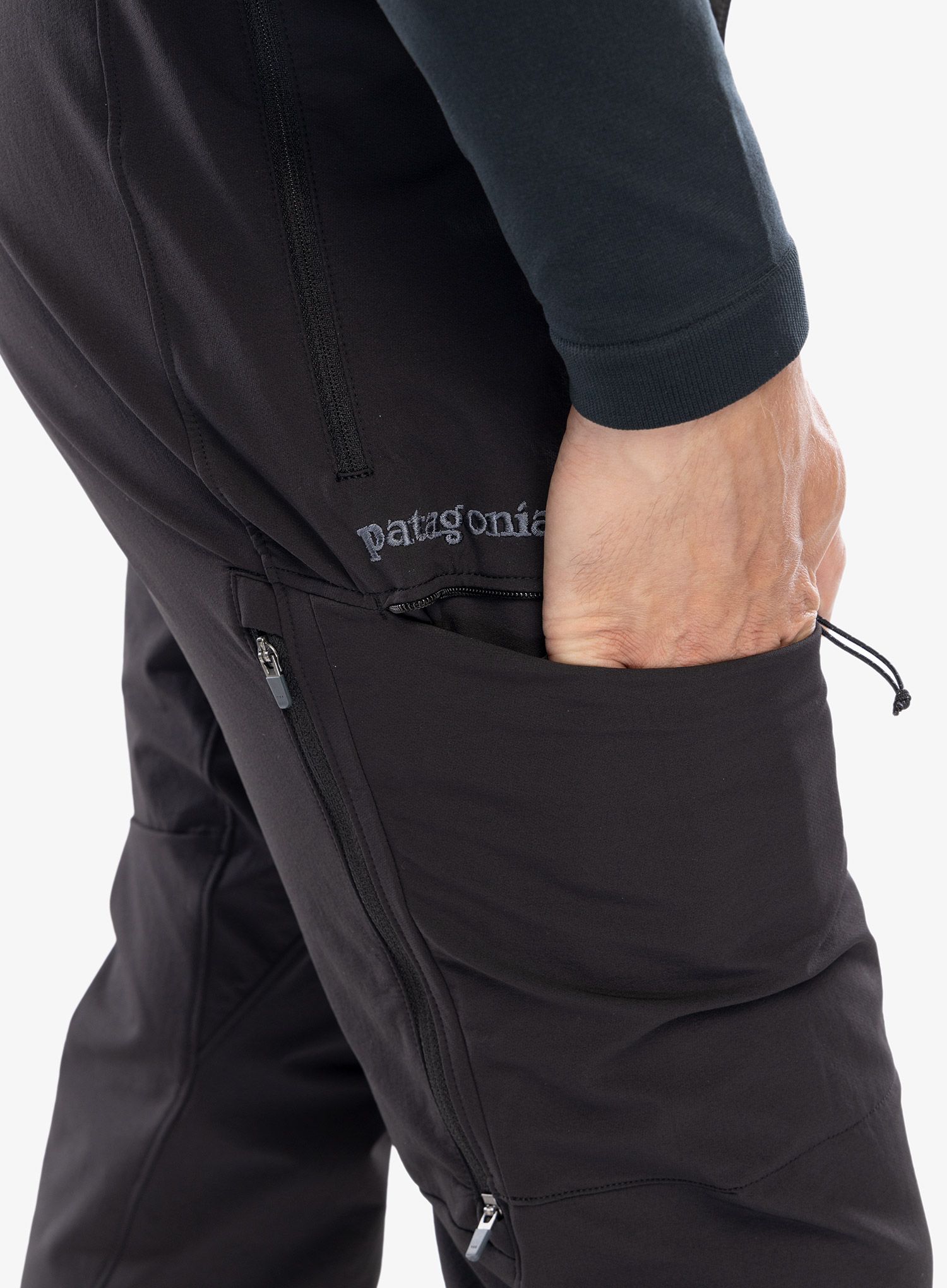Softshell hlače Patagonia Alpine Guide Pants - ink black