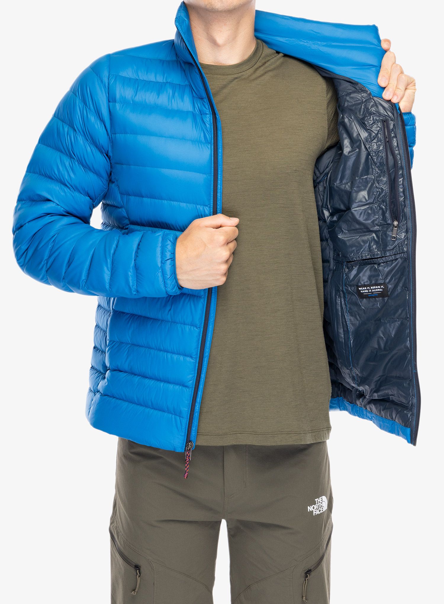 Pernata jakna Patagonia Down Sweater - endles blue