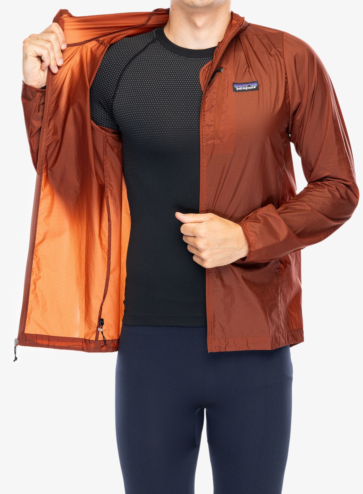 Jakna za trčanje Patagonia Houdini Jacket - burnished red