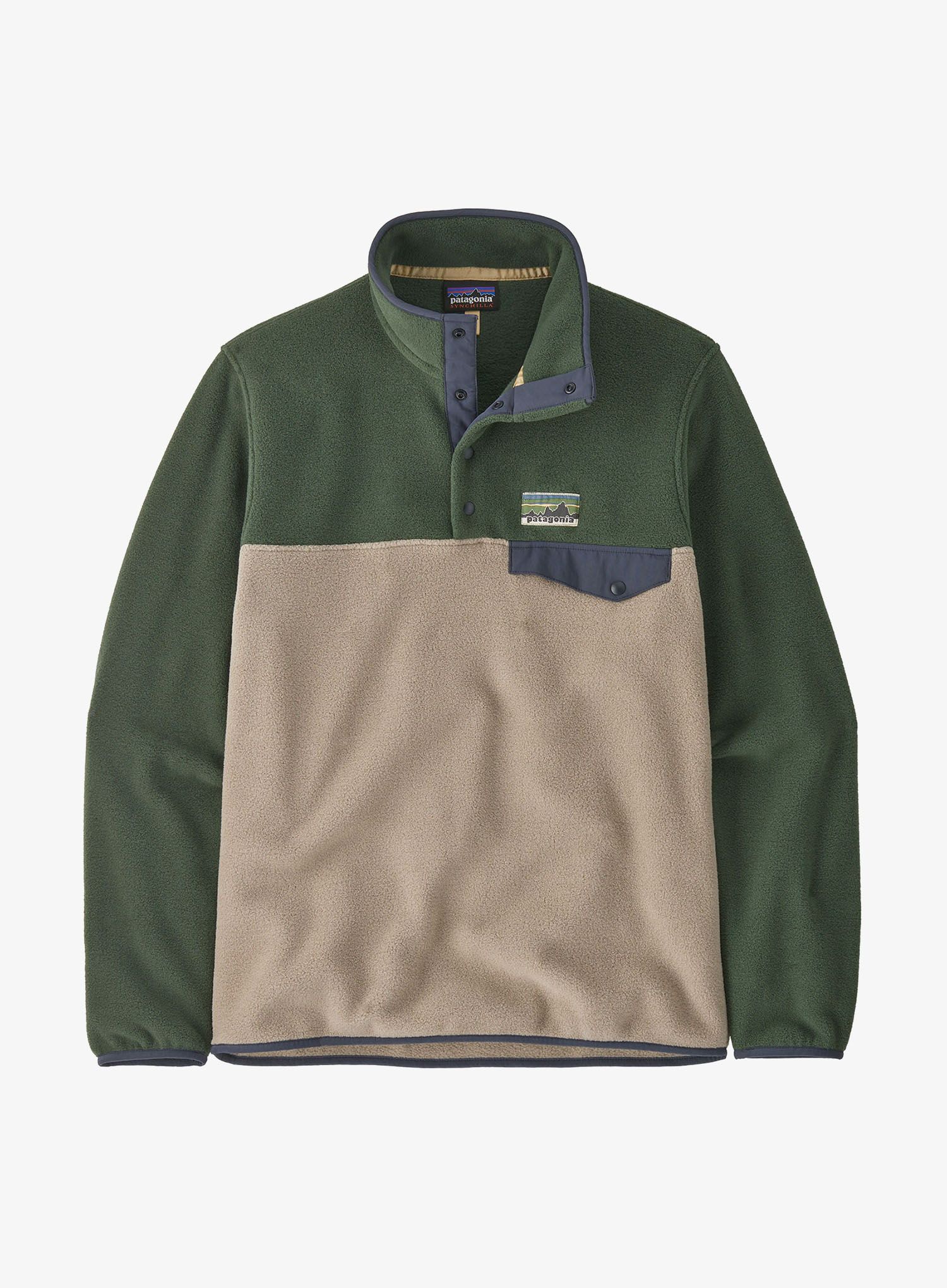 Dukserica od flisa Patagonia Lightweight Synch Snap-T Pullover - seabird grey