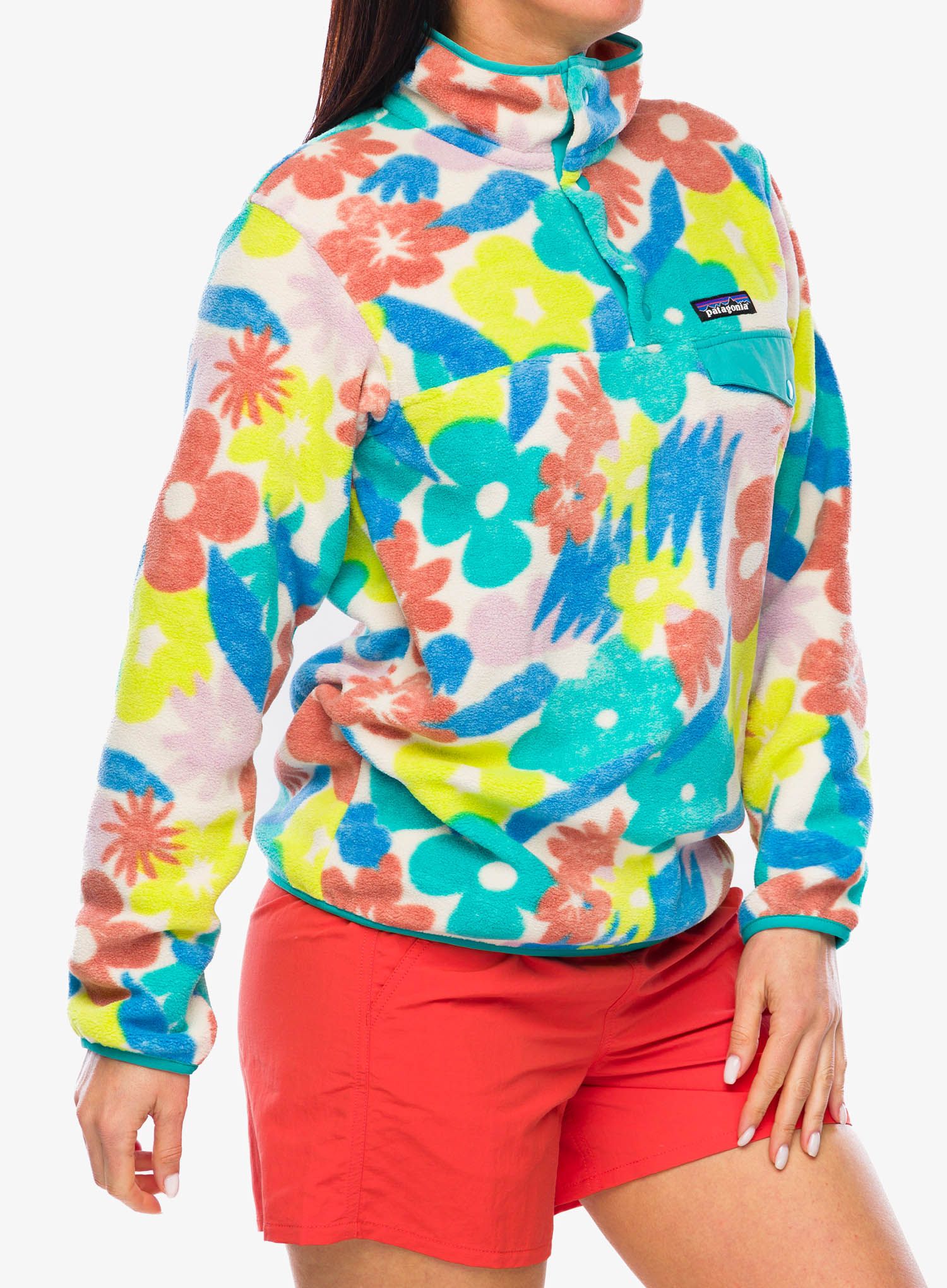 Ženska dukserica od flisa Patagonia Lightweight Synch Snap-T Pullover - spring/natural