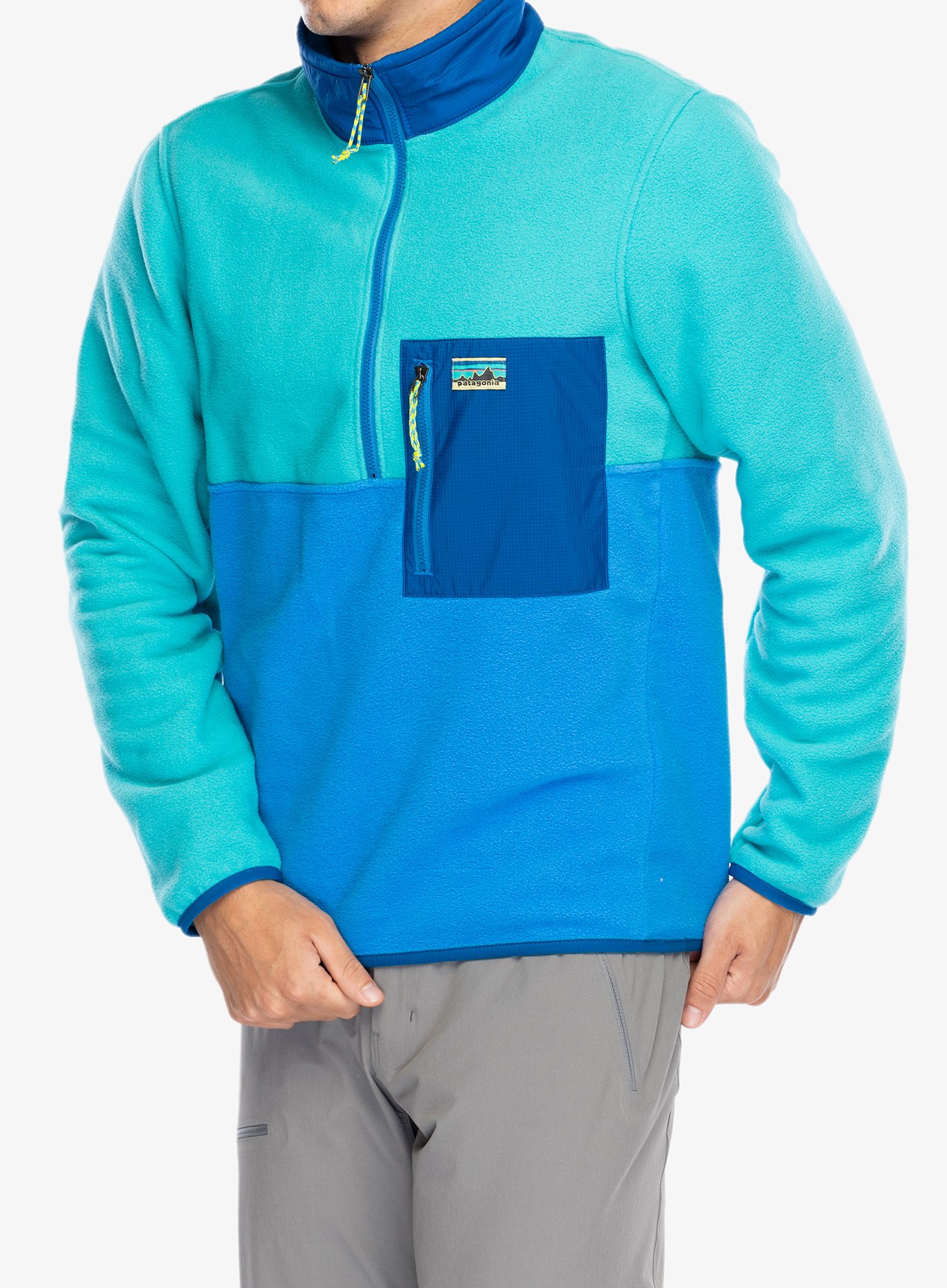 Dukserica od flisa Patagonia Microdini 1/2 Zip - vessel blue