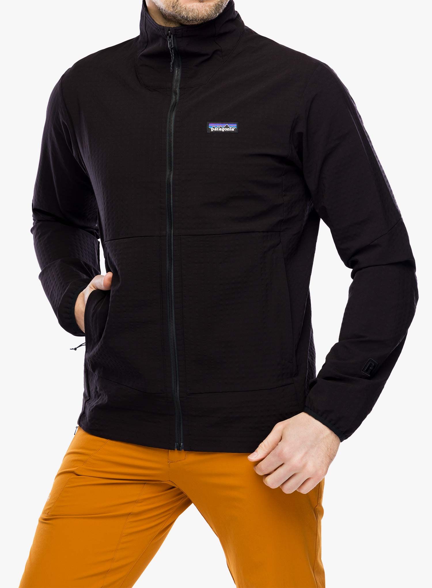 Softshell jakna Patagonia R1 TechFace Jacket - black