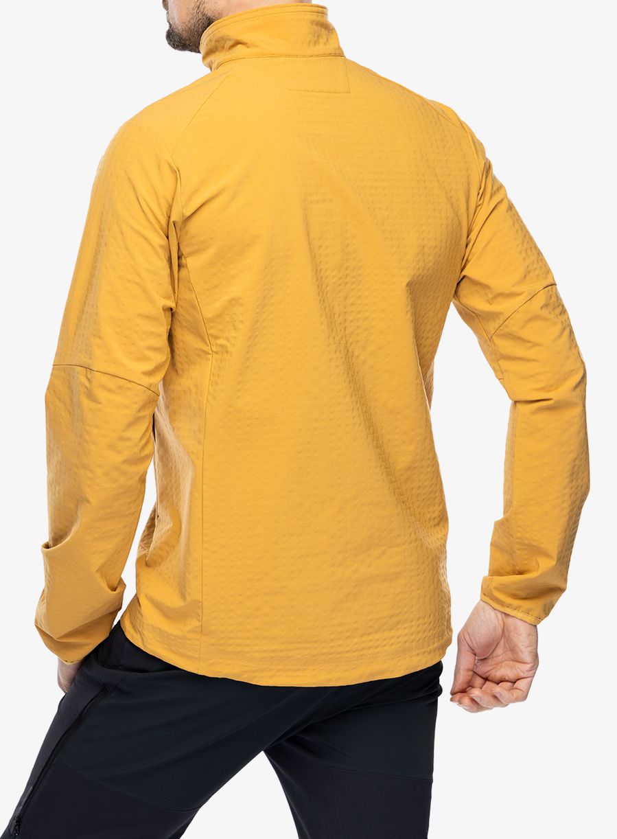 Softshell jakna Patagonia R1 TechFace Jacket - pufferfish gold