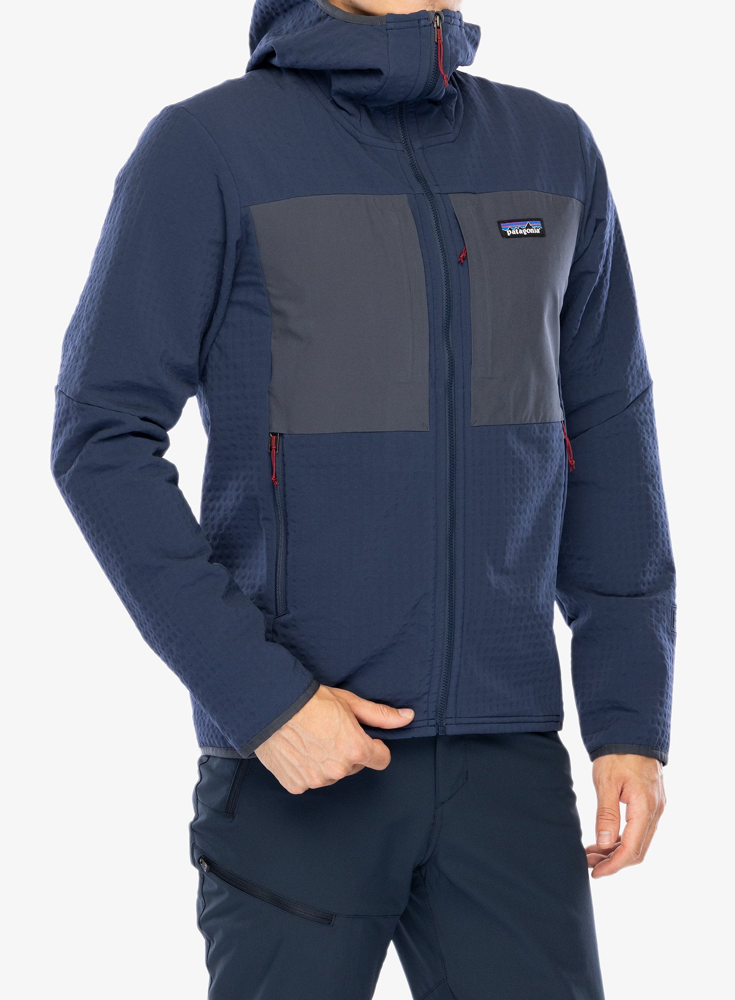 Softshell jakna Patagonia R2 TechFace Hoody - new navy