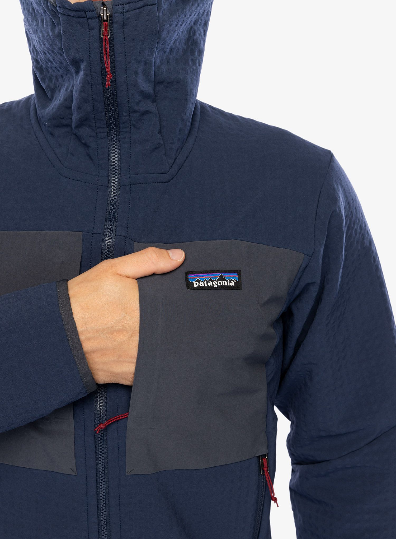 Softshell jakna Patagonia R2 TechFace Hoody - new navy