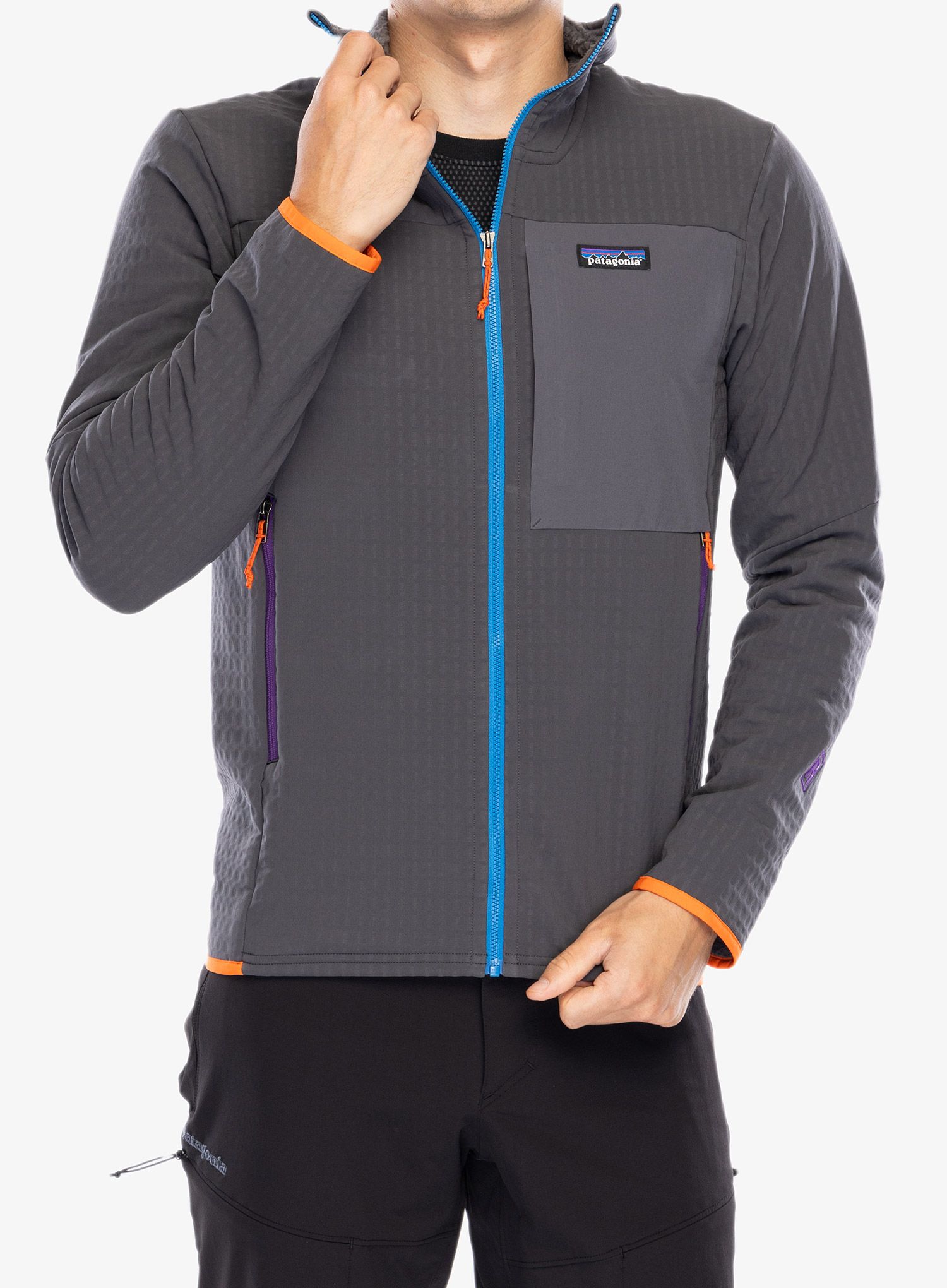 Softshell jakna Patagonia R2 TechFace Jacket - forge grey