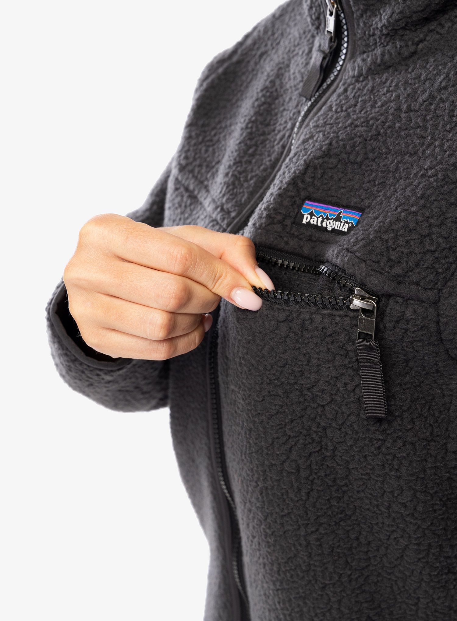 Ženska jakna od flisa Patagonia Retro Pile Jacket - ink black