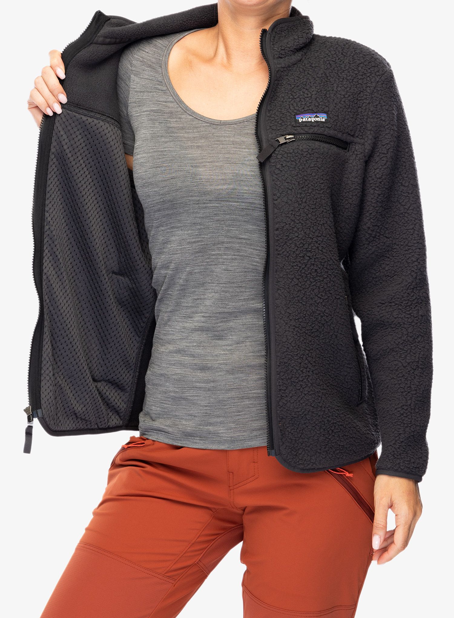 Ženska jakna od flisa Patagonia Retro Pile Jacket - ink black