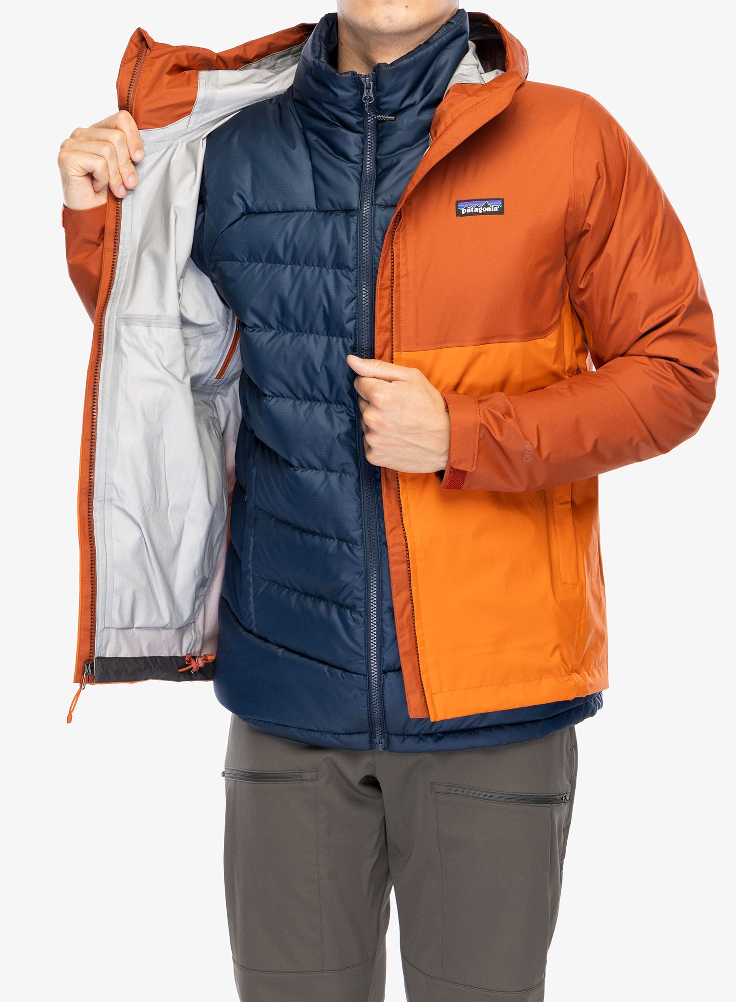 Kišna jakna Patagonia Torrentshell 3L Jacket - redtail rust