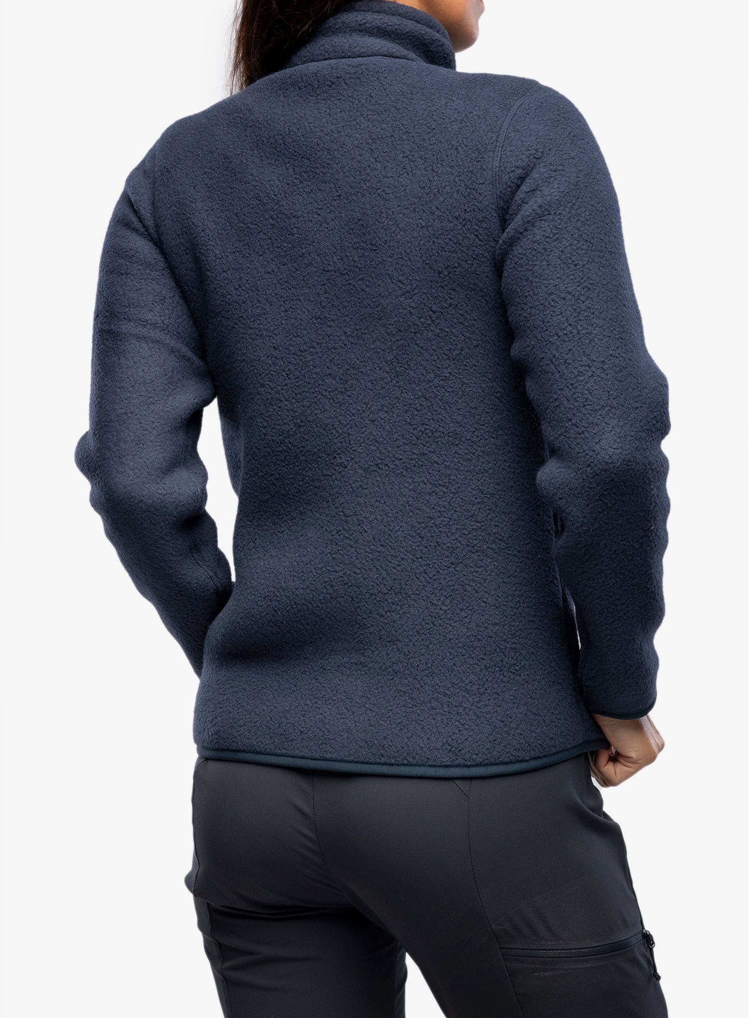 Ženska jakna od flisa Peak Performance Fleece Snap T-Neck - blue shadow