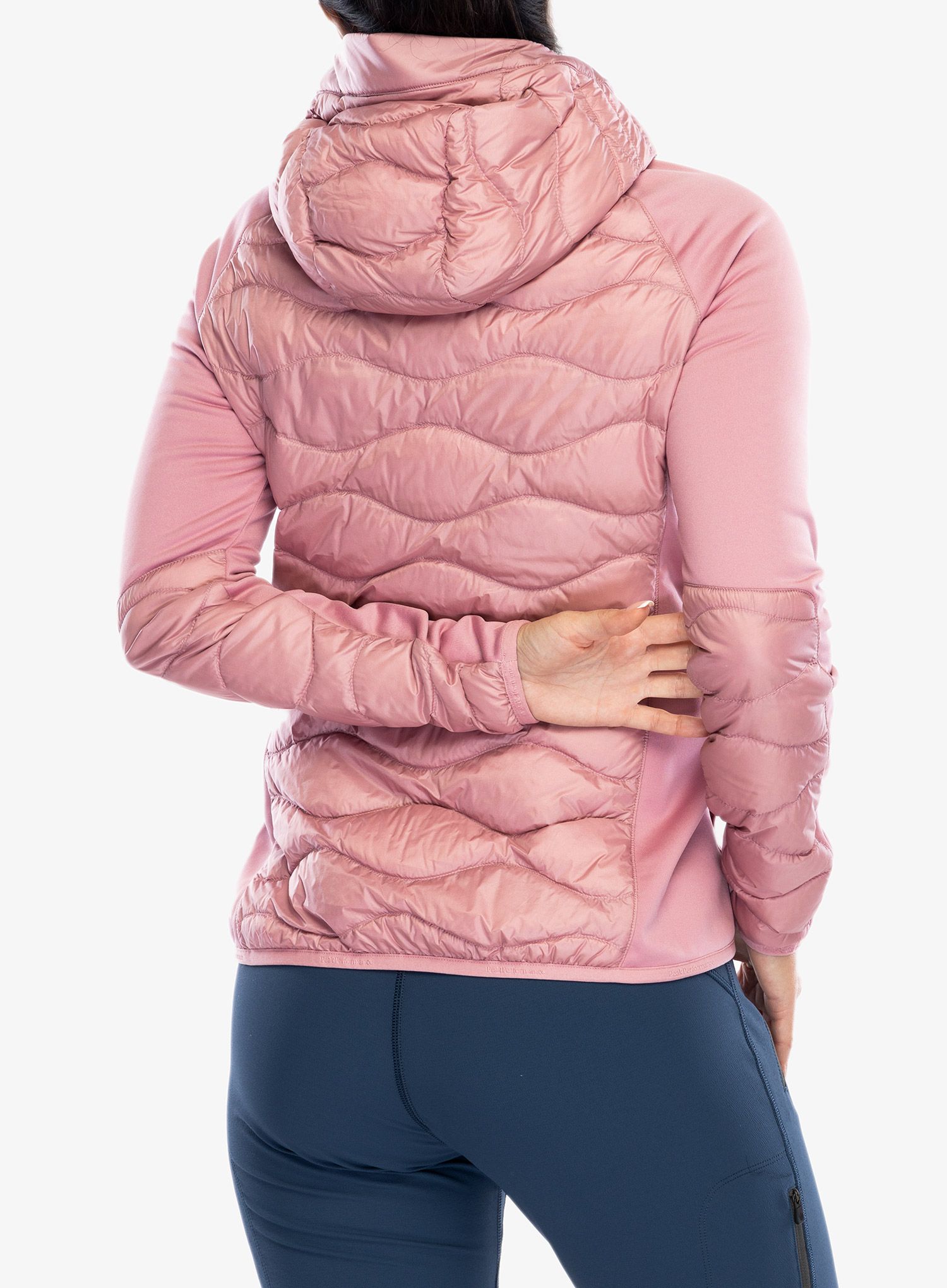 Ženska hibridna jakna Peak Performance Helium Down Hybrid Hood - bitter root