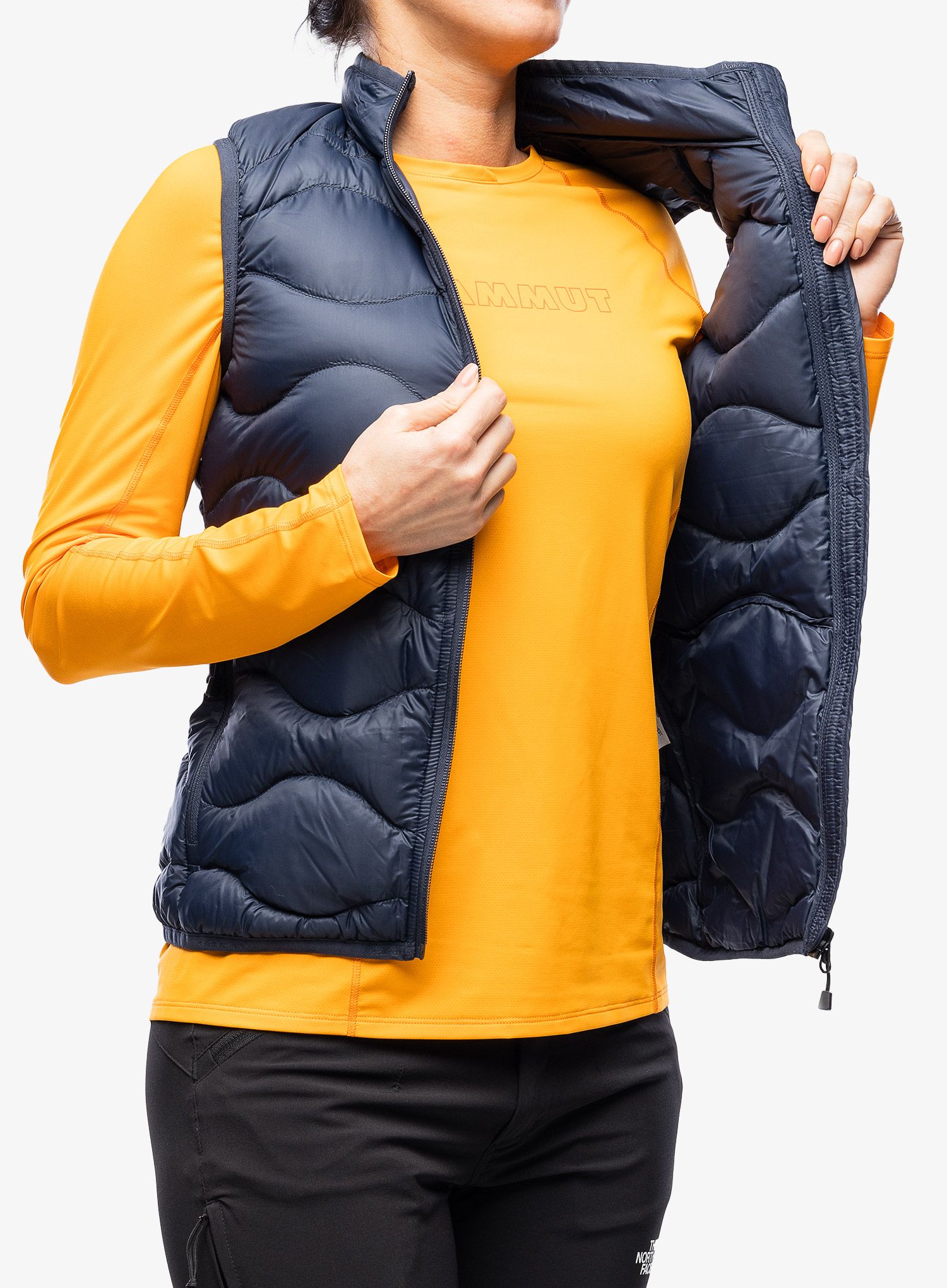 Ženski perjani prsluk Peak Performance Helium Down Vest - blue shadow