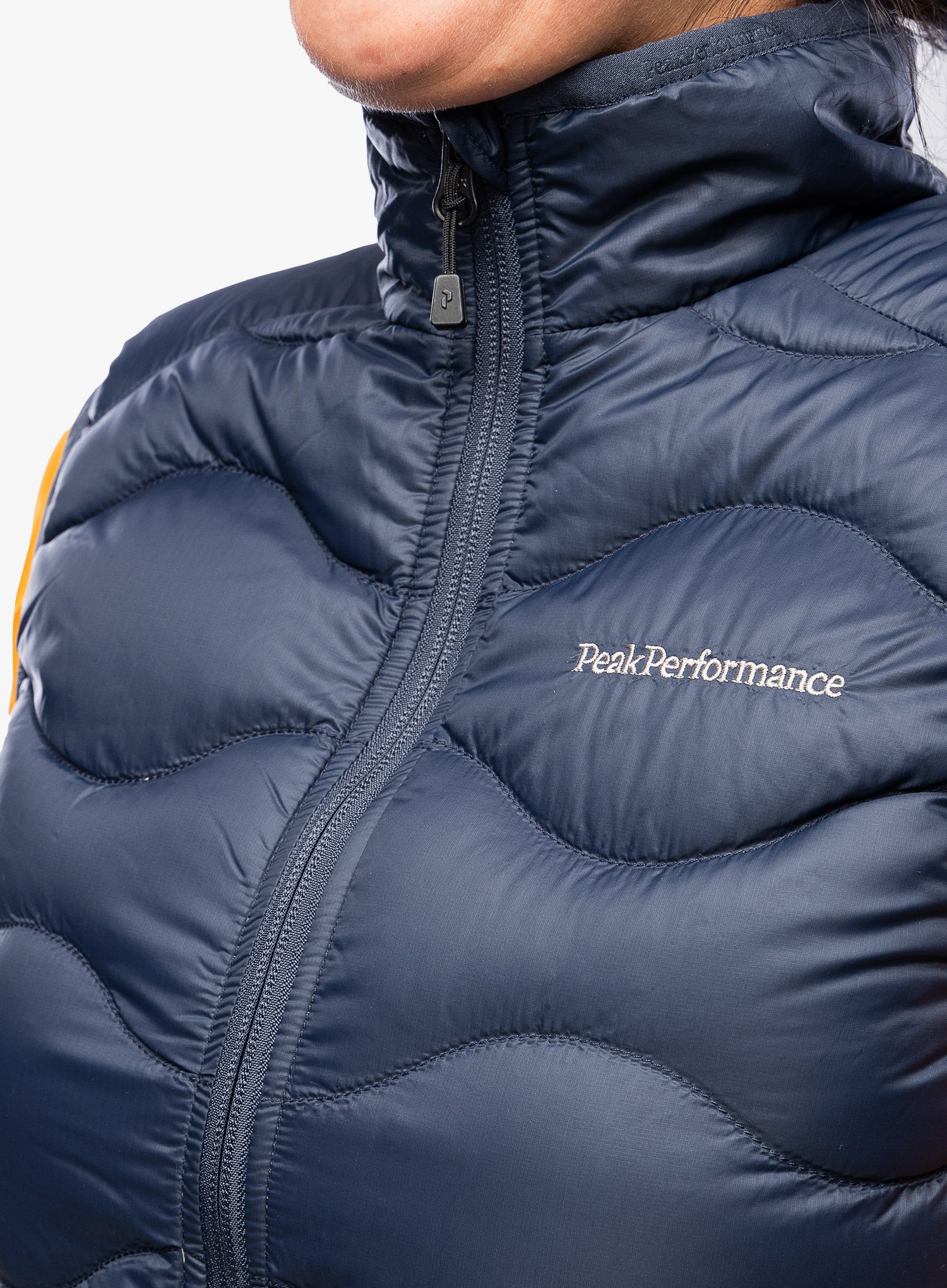 Ženski perjani prsluk Peak Performance Helium Down Vest - blue shadow