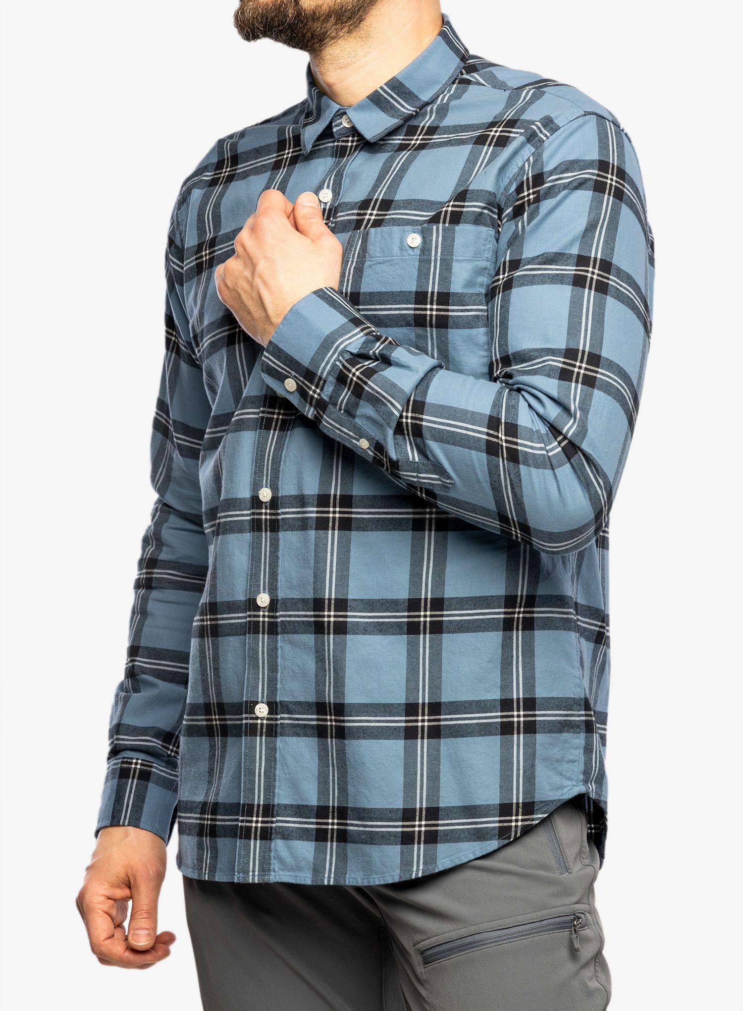 Košulja Peak Performance Moment Flannel Shirt - blue check