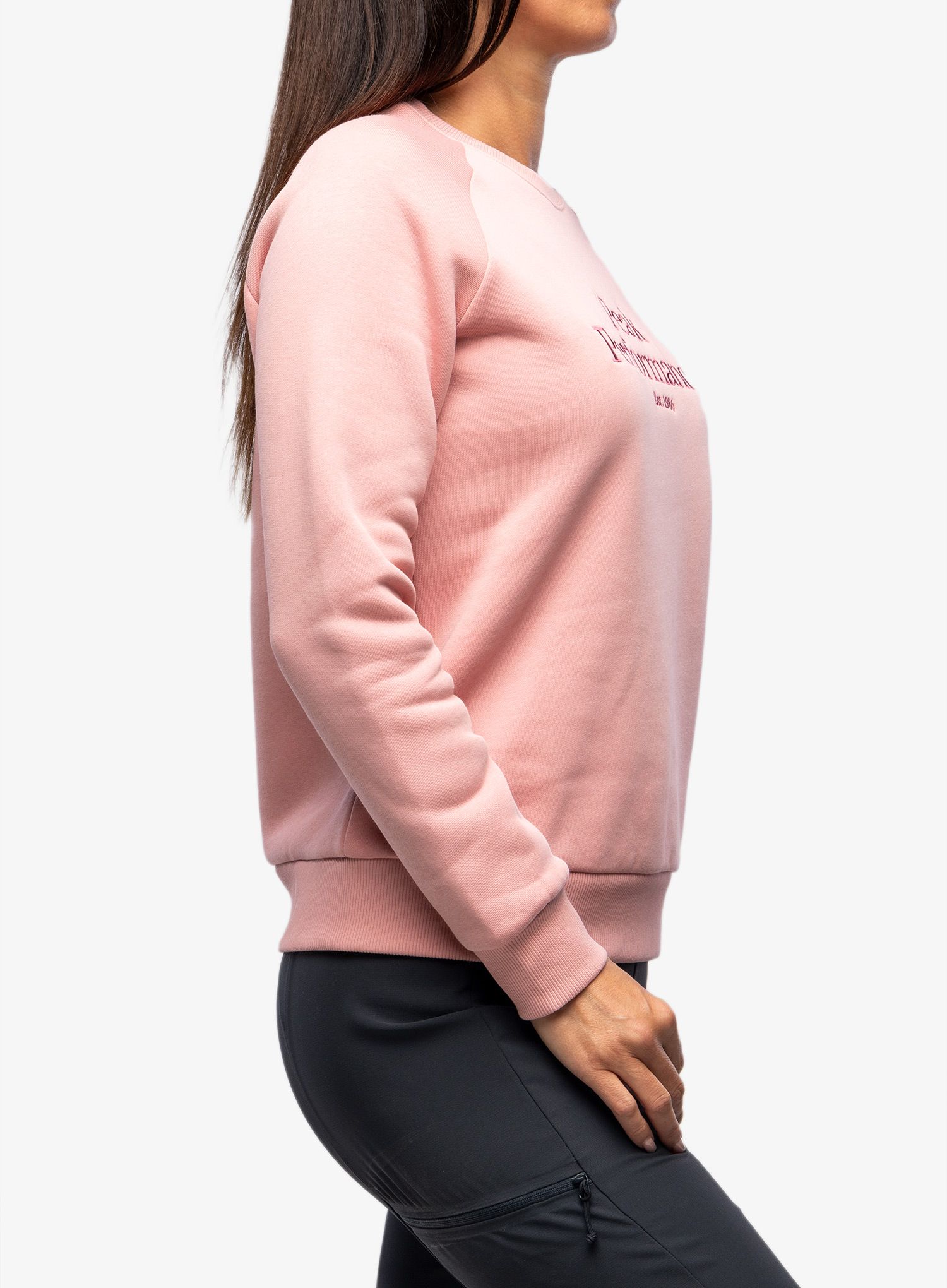 Ženska dukserica bez kapuljače Peak Performance Original Crew - warm blush