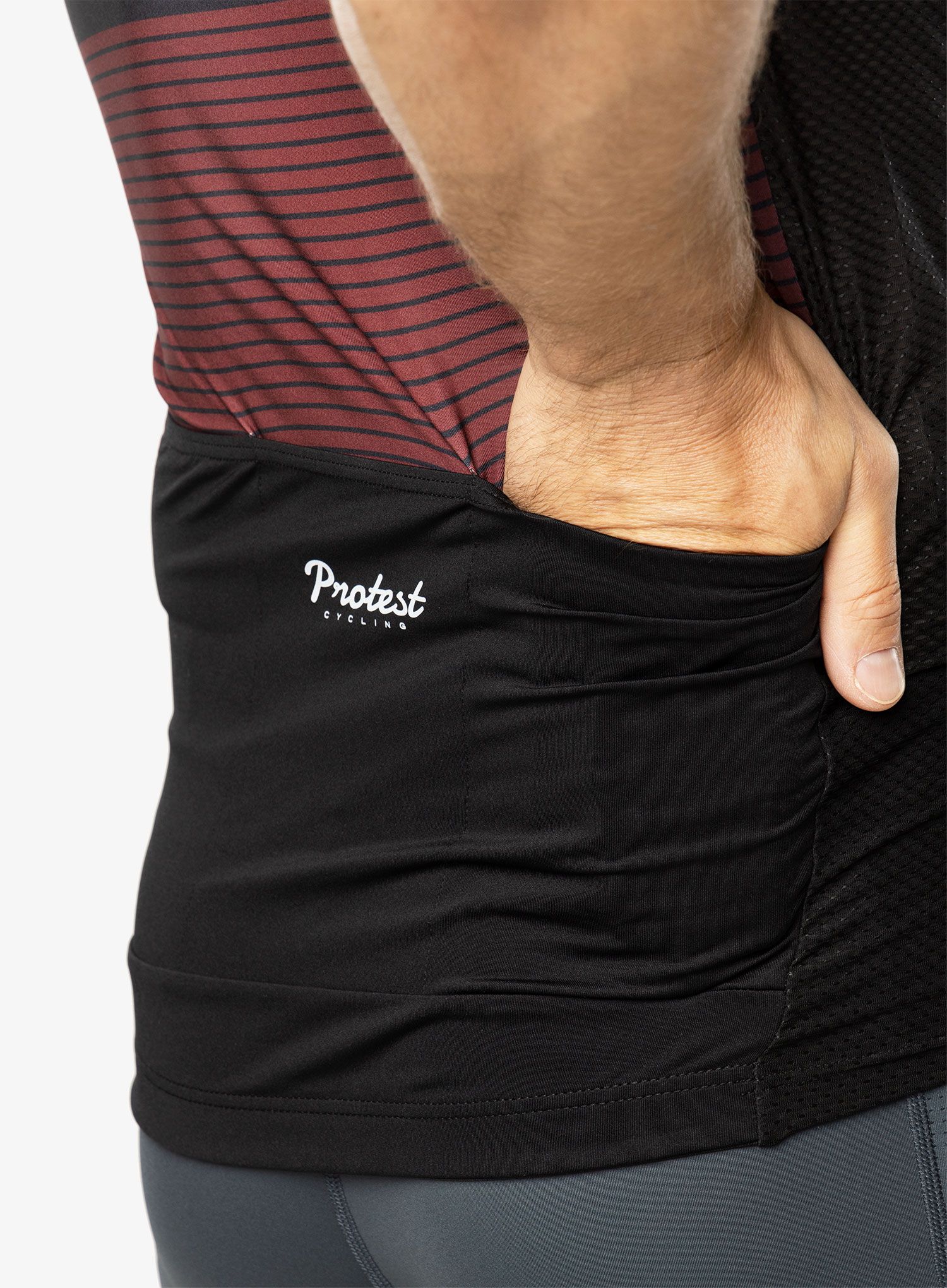 Biciklistička majica Protest Prtkoblet Cycling Jersey Short Sleeve - true black