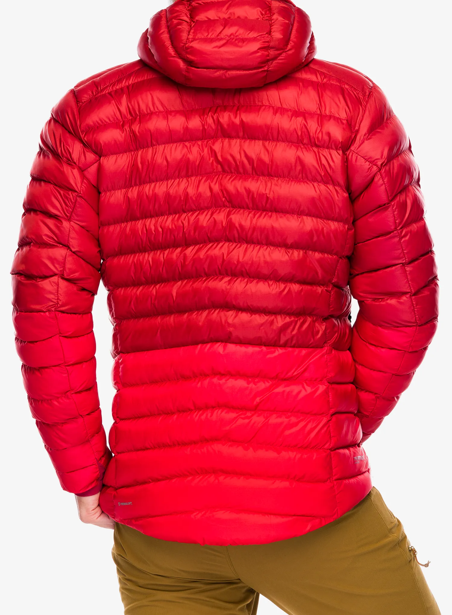 Jakna s postavom Rab Cirrus Alpine - tuscan red/dark horizon