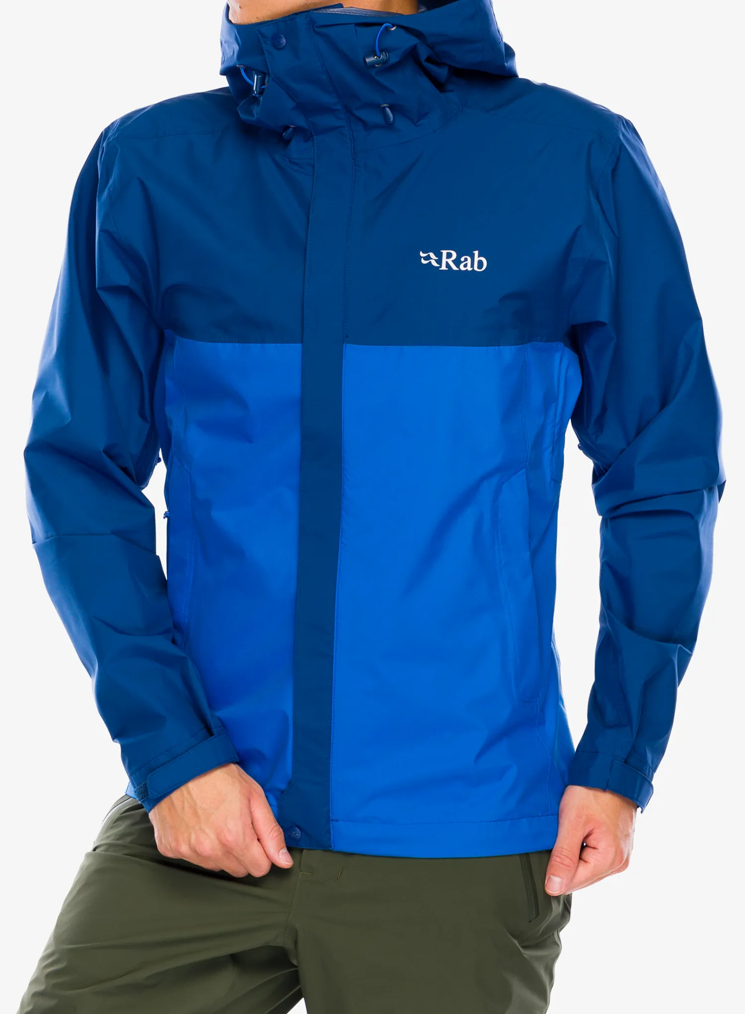 Kišna jakna Rab Downpour Eco Jacket - nightfall blue/ascent blue