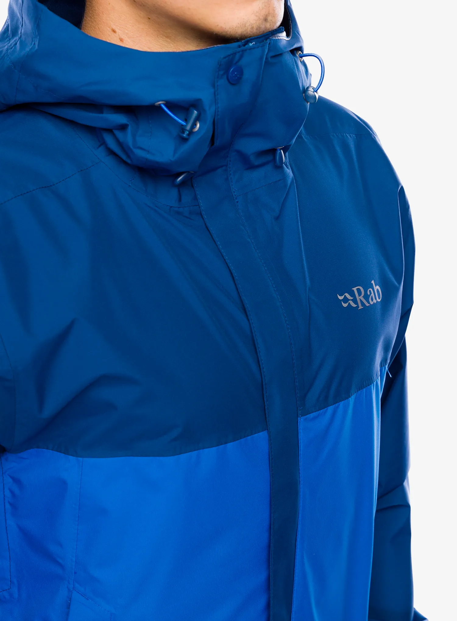 Kišna jakna Rab Downpour Eco Jacket - nightfall blue/ascent blue