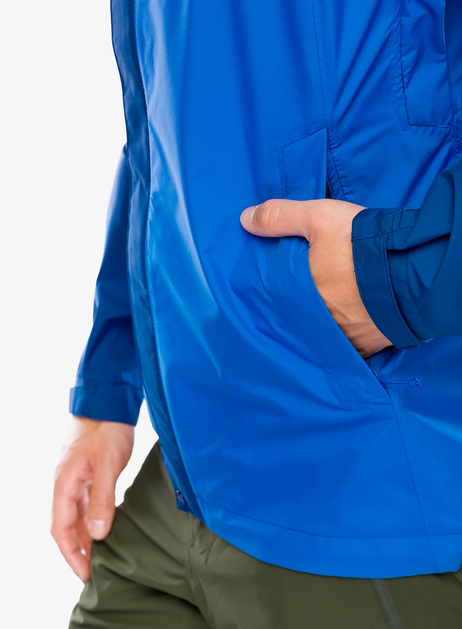 Kišna jakna Rab Downpour Eco Jacket - nightfall blue/ascent blue