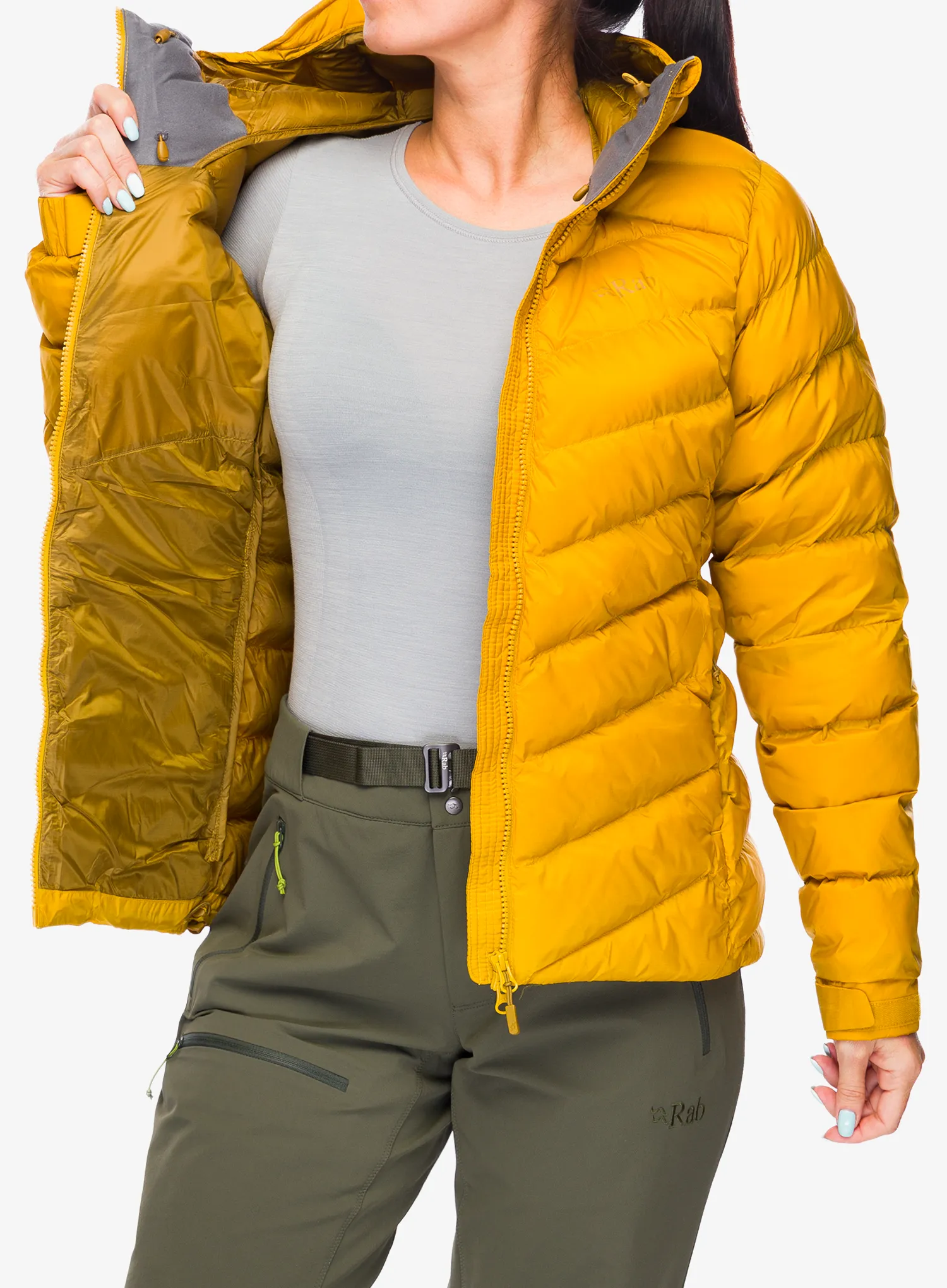 Jakna s postavom ženska Rab Nebula Pro Jacket - sahara