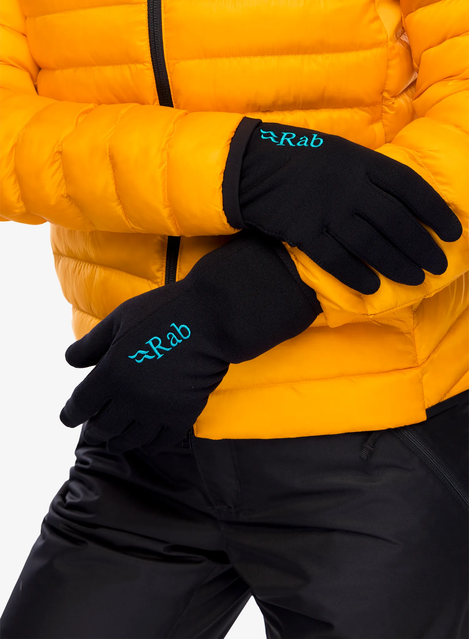 Ženske rukavice Rab Power Stretch Contact Glove - black