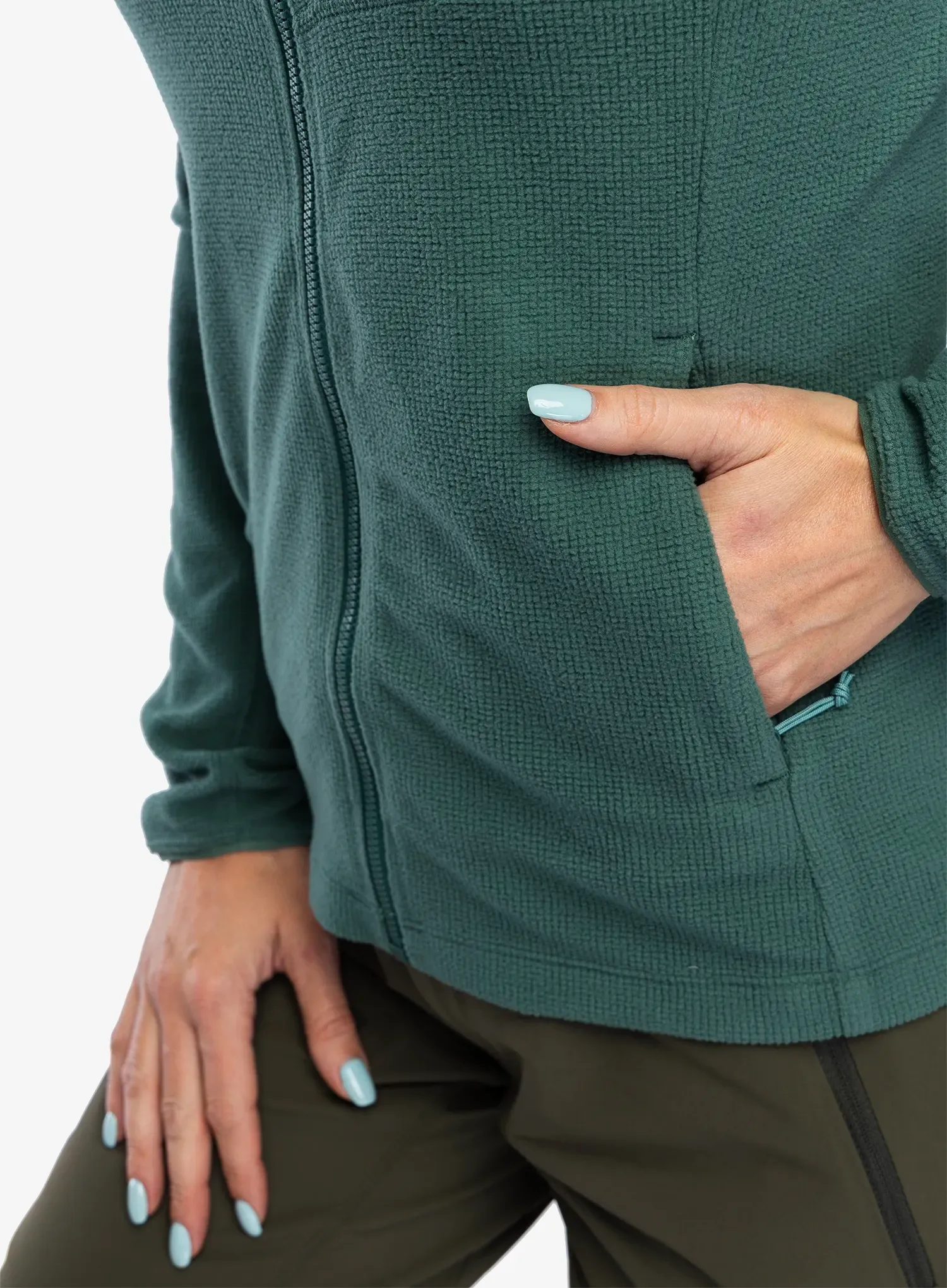 Ženska dukserica na otkopčavanje Rab Tecton Jacket - green slate