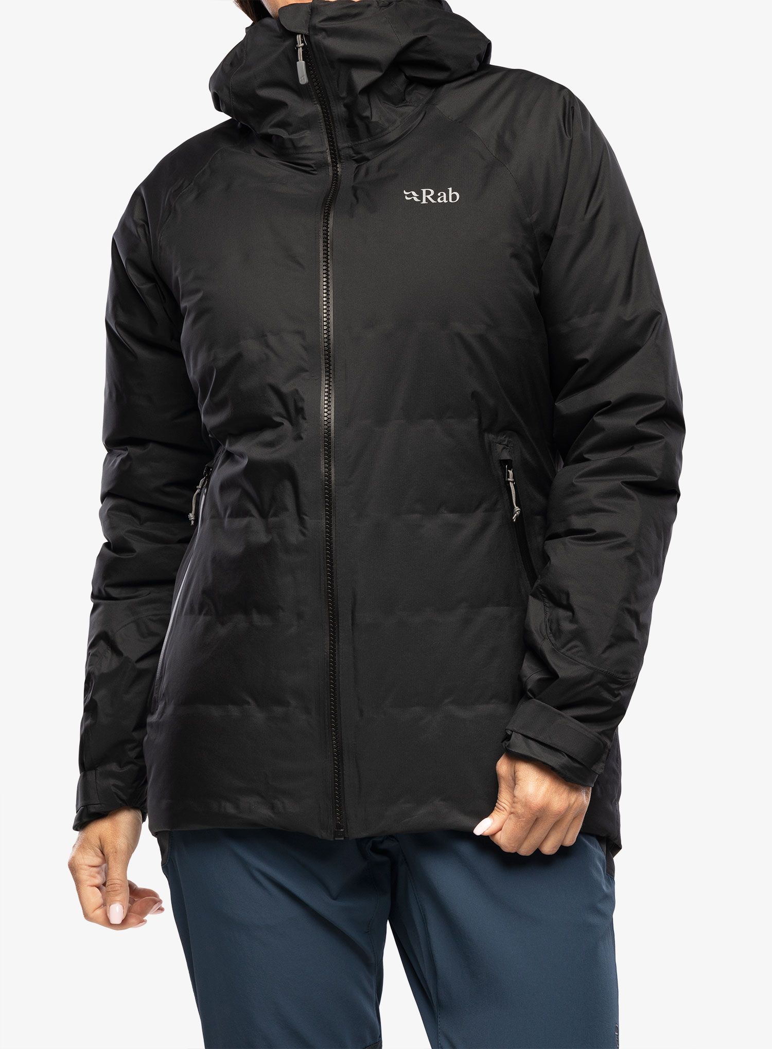Ženska perjana jakna Rab Valiance Jacket - black