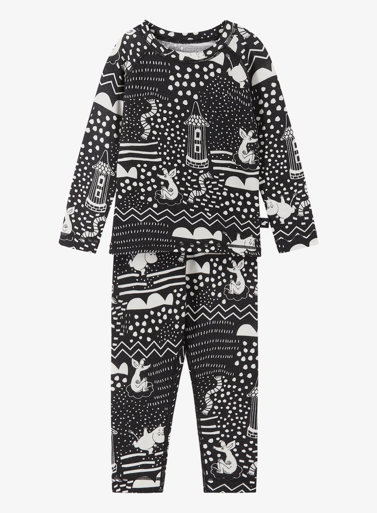 Dječje termo donje rublje Reima Moomin Trivsam - black