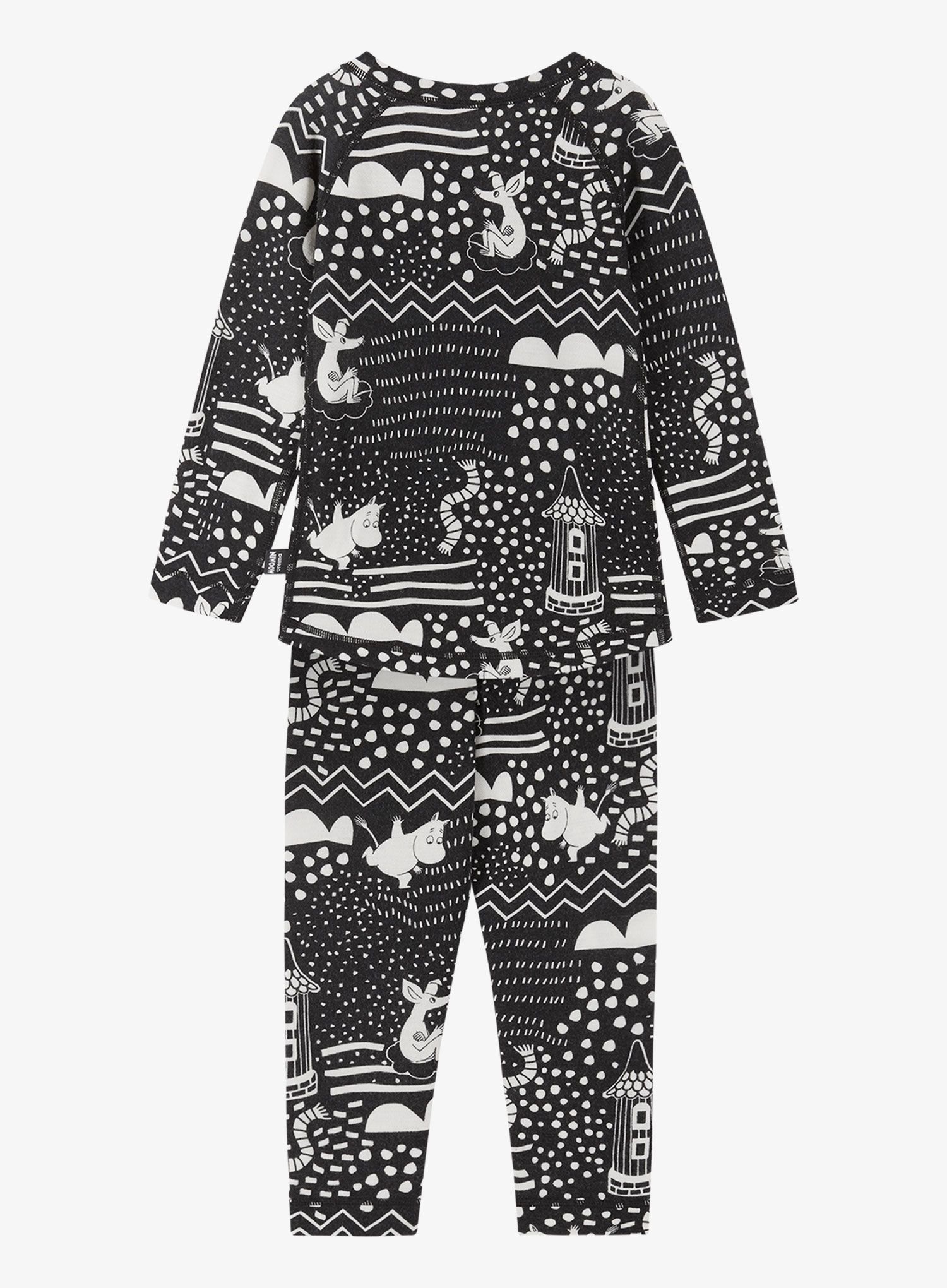 Dječje termo donje rublje Reima Moomin Trivsam - black