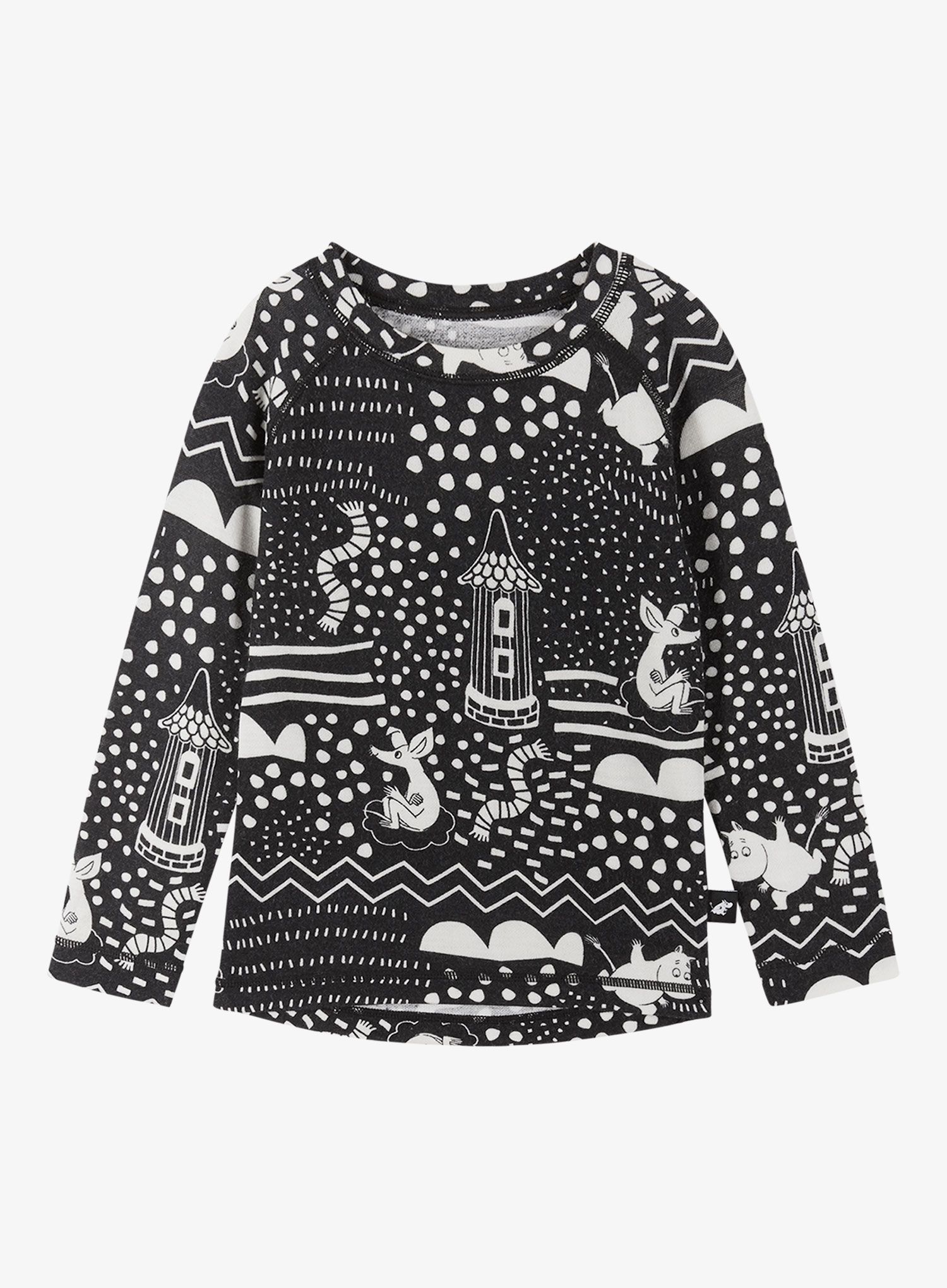 Dječje termo donje rublje Reima Moomin Trivsam - black