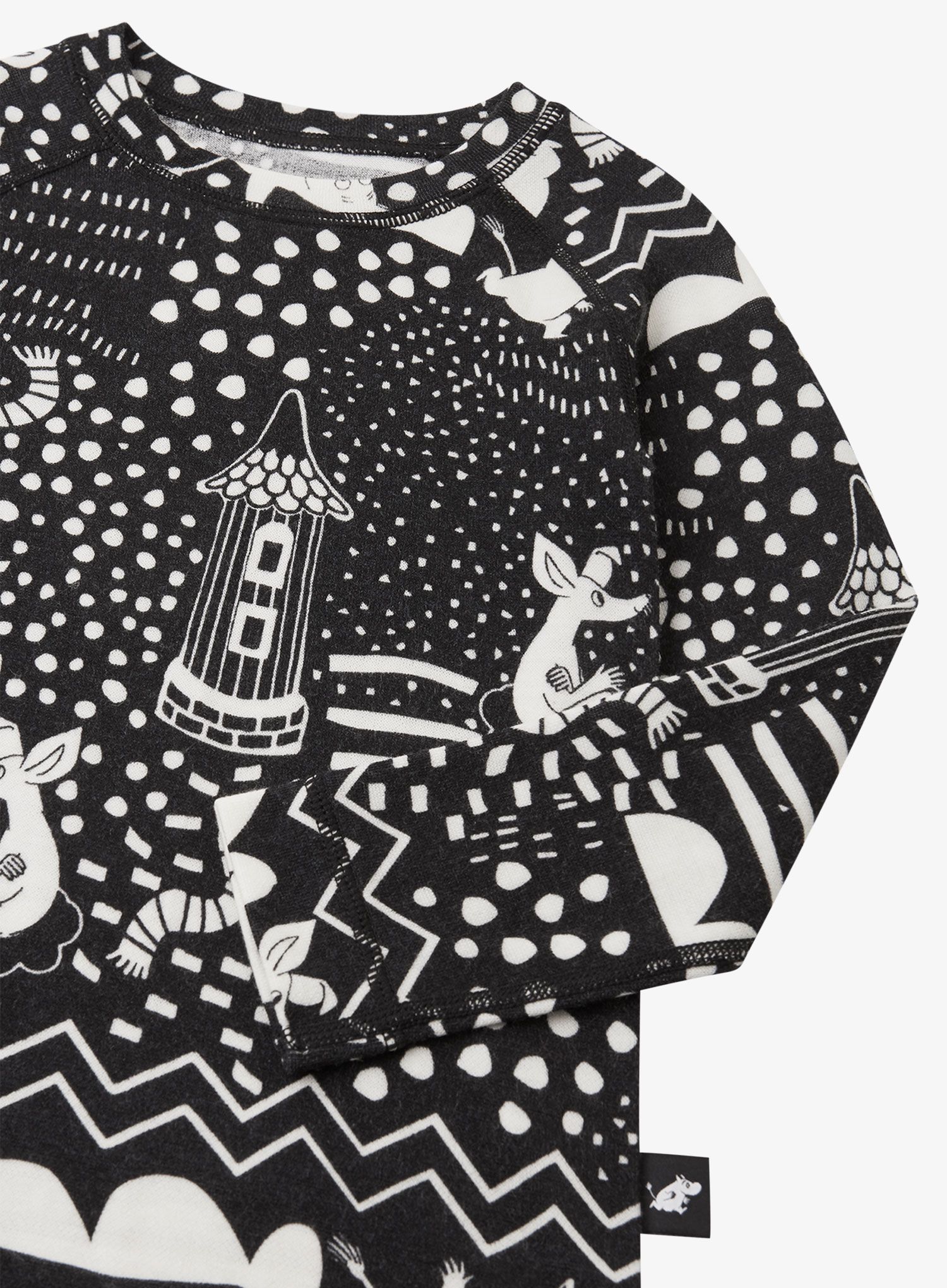 Dječje termo donje rublje Reima Moomin Trivsam - black