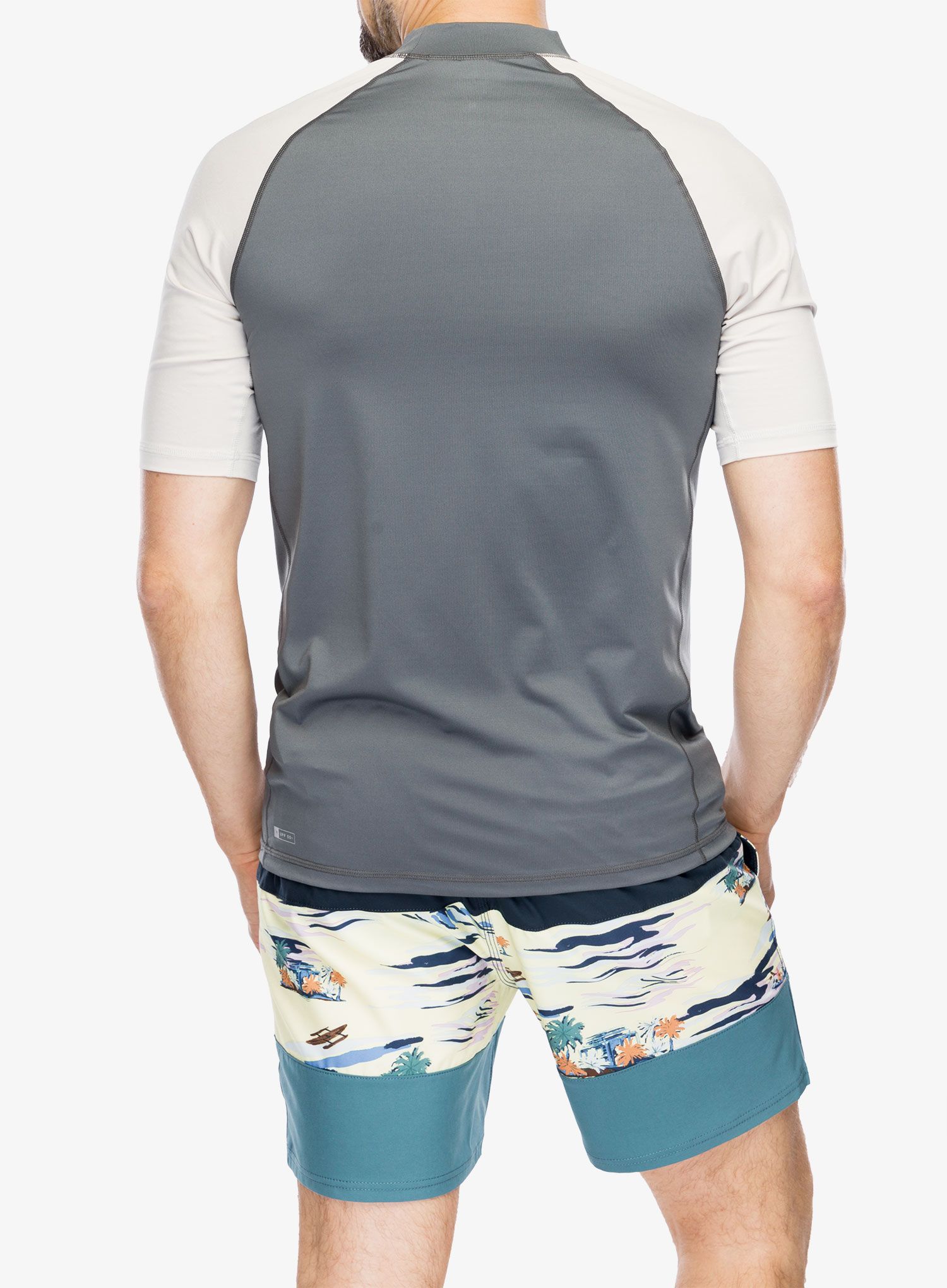 Brzosušeća majica Rip Curl Shock Upf S/S - dark grey
