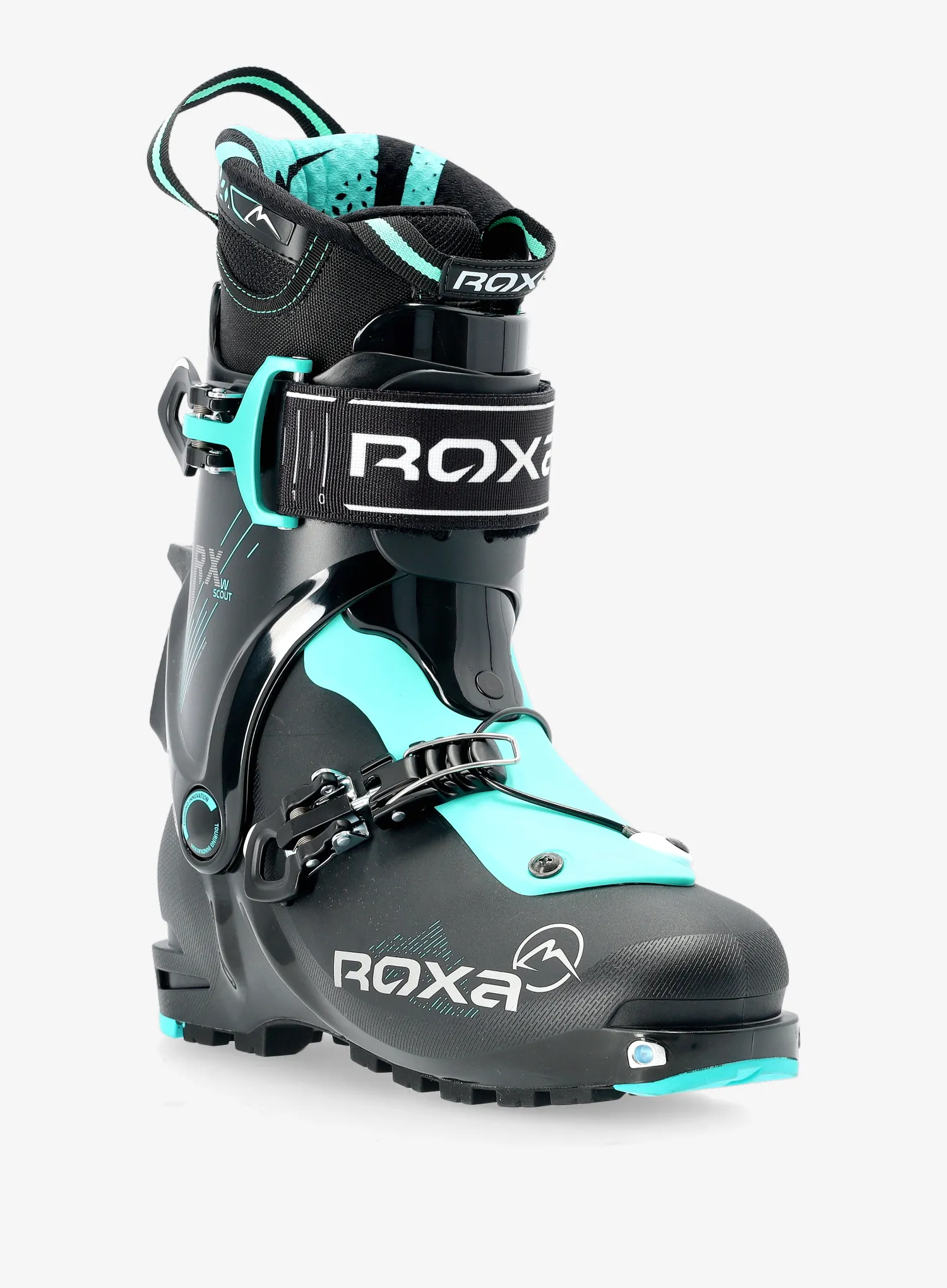 Cipele za turno skijanje Roxa RX Scout - black/black/aqua/black