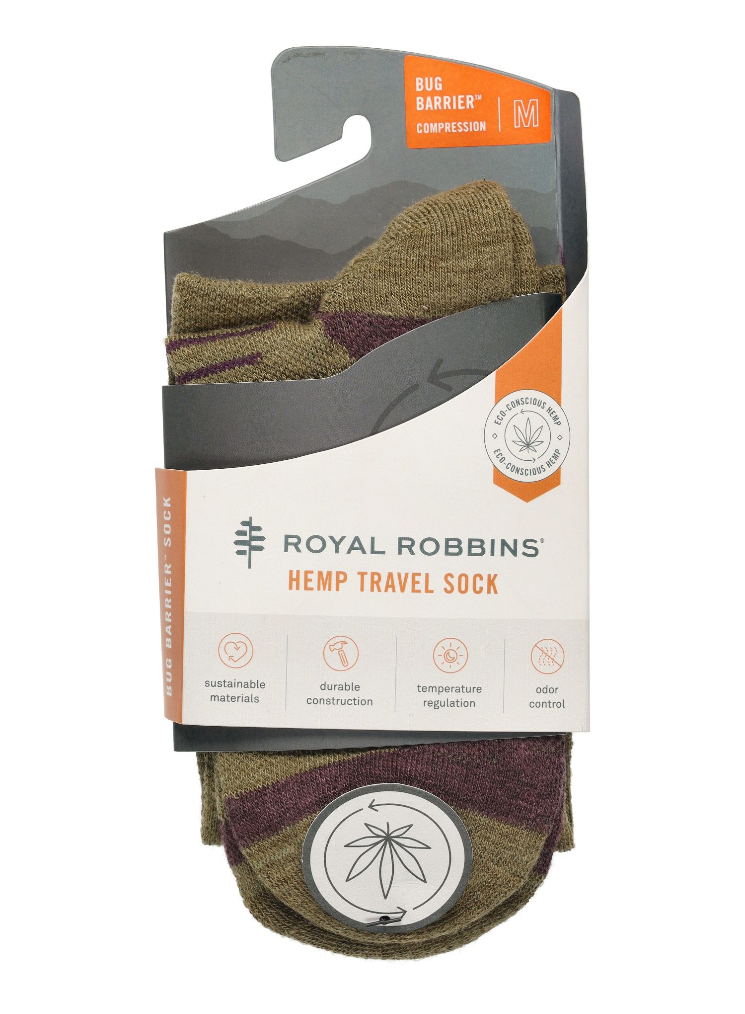 Čarape Royal Robbins Unisex Bug Barrier Venture Compression Sock - lizard