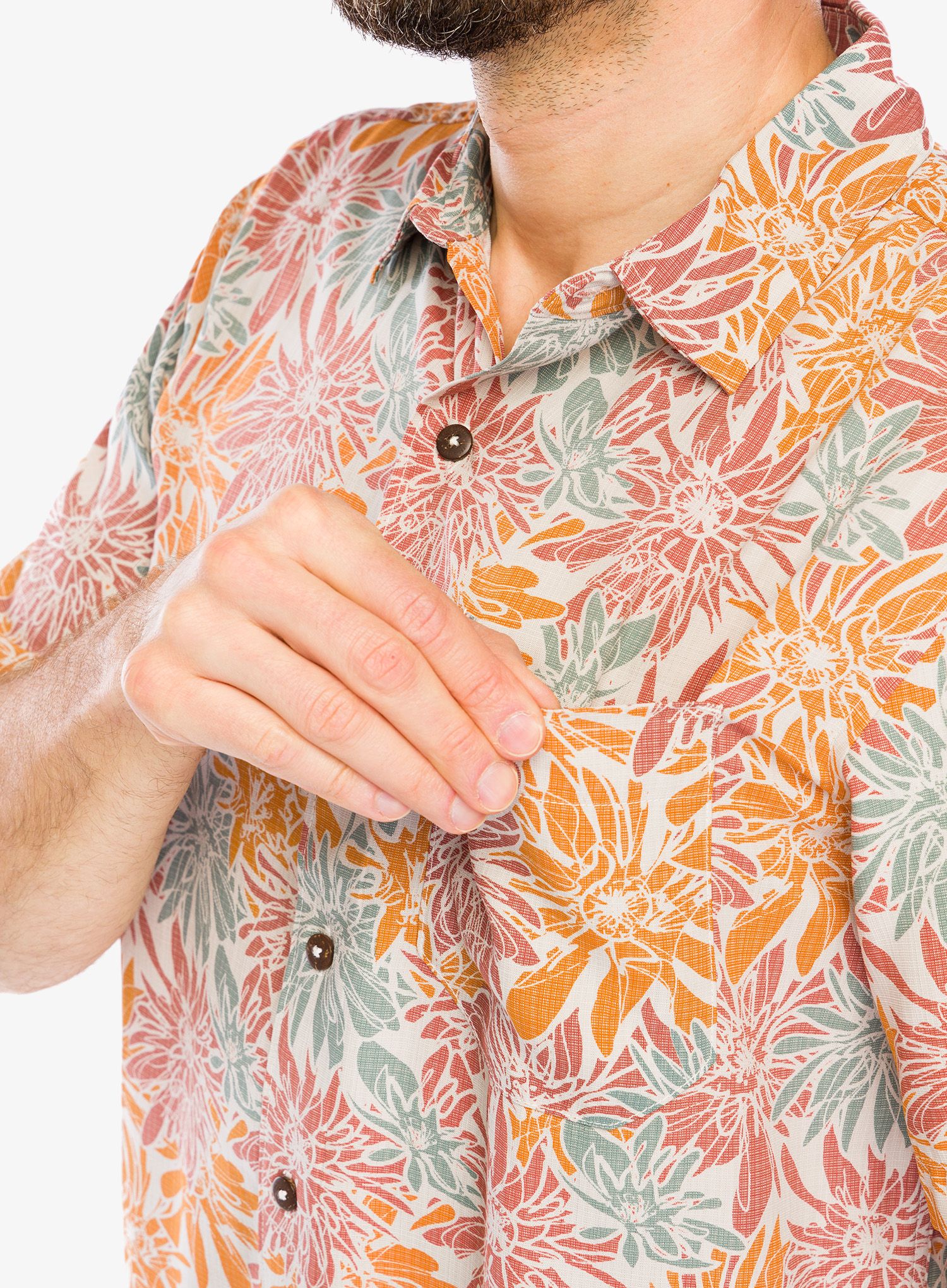 Košulja Royal Robbins Comino Leaf S/S - baked clay bonsall pt
