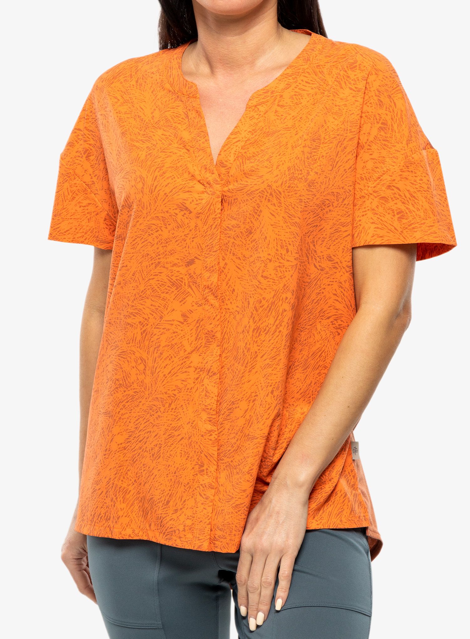 Ženska putna košulja Royal Robbins Spotless Evolution S/S - poppy elkhorn pt