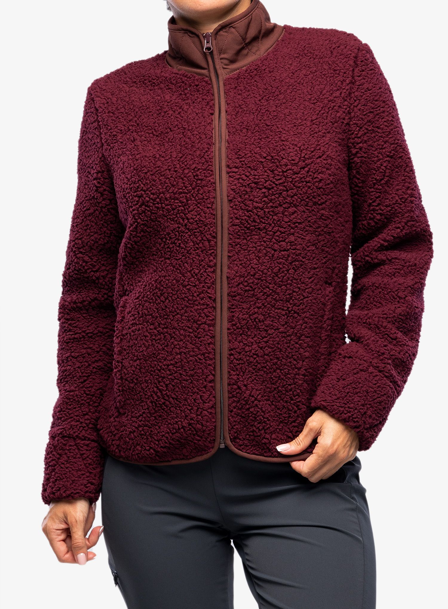 Ženska jakna od flisa Royal Robbins Urbanesque Jacket - burnt grape