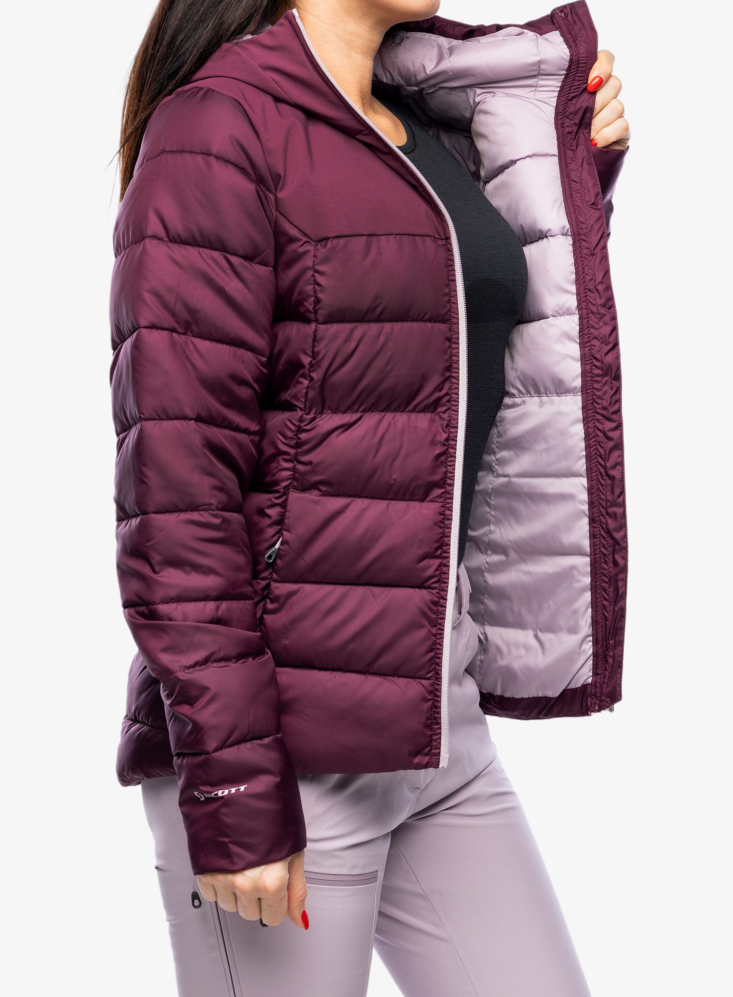 Jakna s postavom ženska SCOTT Insuloft Warm Jacket - wild red