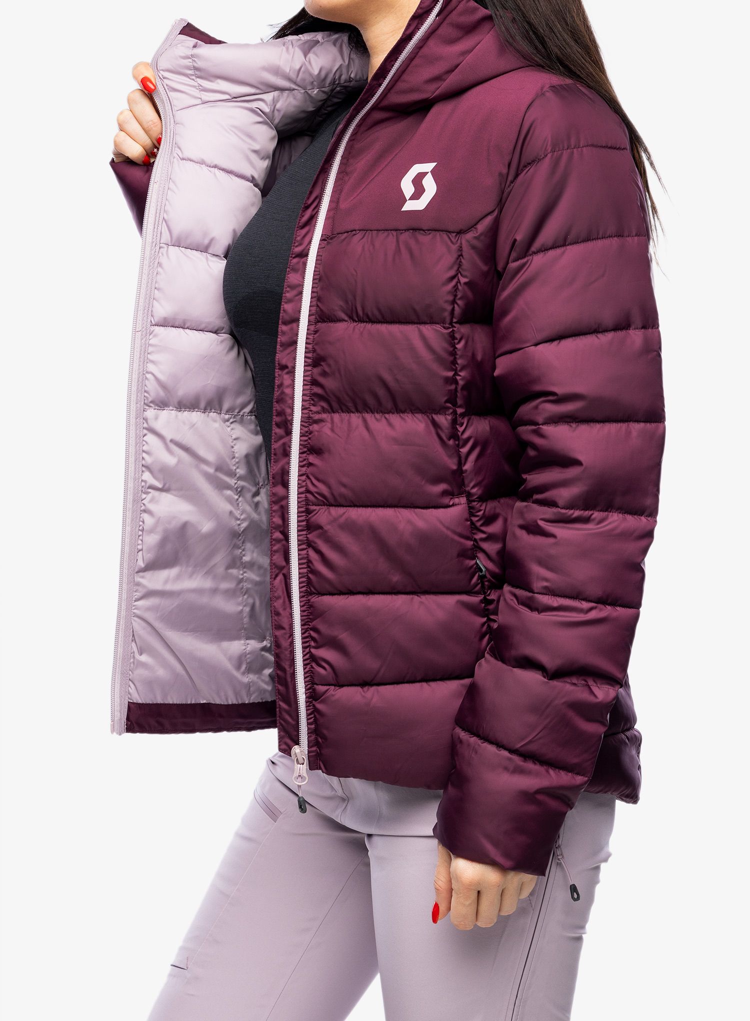 Jakna s postavom ženska SCOTT Insuloft Warm Jacket - wild red