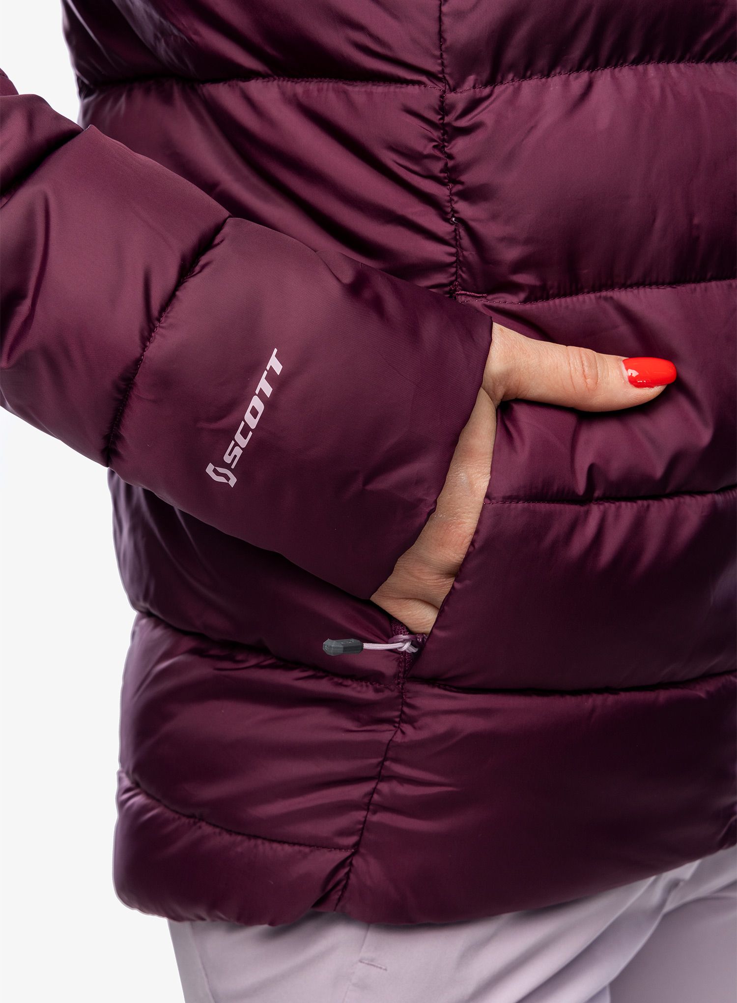 Jakna s postavom ženska SCOTT Insuloft Warm Jacket - wild red