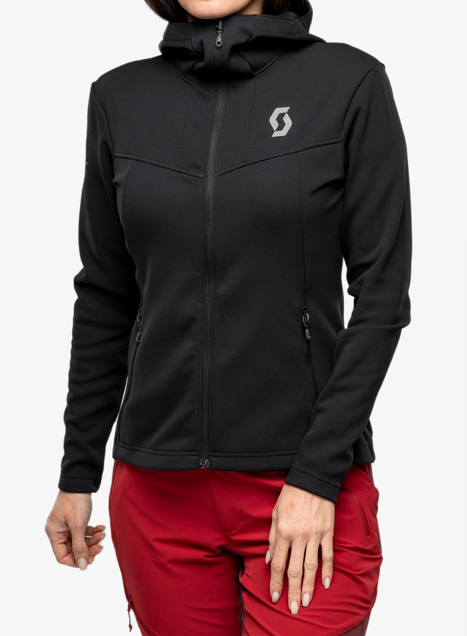 Ženska trekking dukserica SCOTT Hoody Defined Mid - blck
