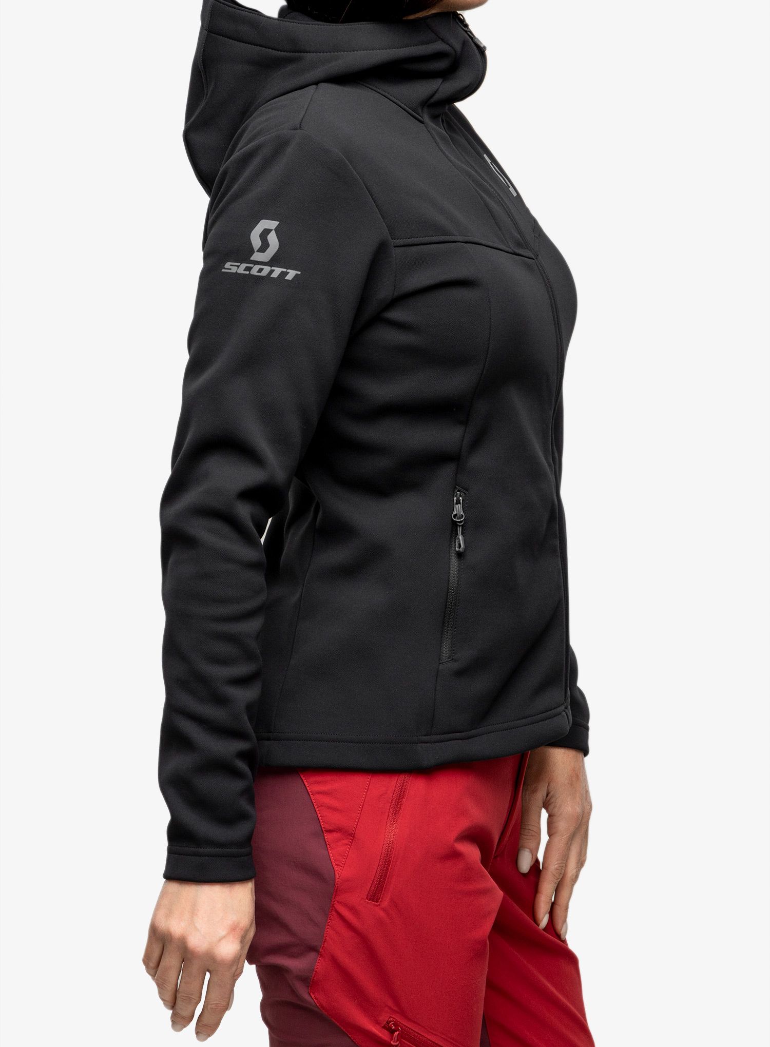 Ženska trekking dukserica SCOTT Hoody Defined Mid - blck